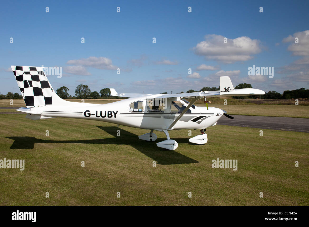 Jabiru J430 GLUBY on the ground at Breighton Airfield Stock Photo Alamy