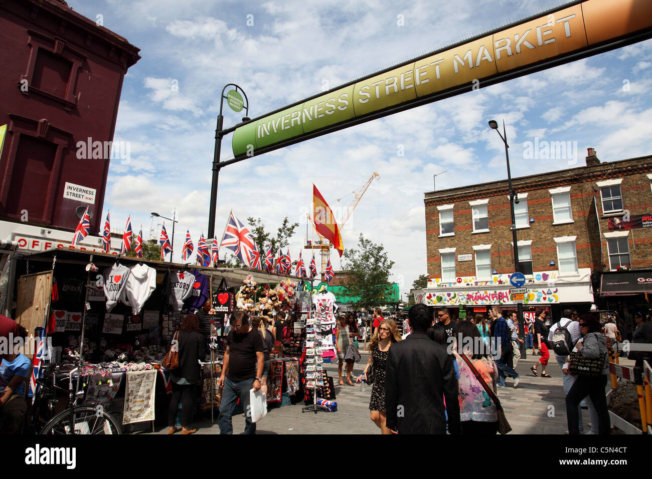 Inverness Street Market, Camden Town, London, England, U.K. Stock Photo