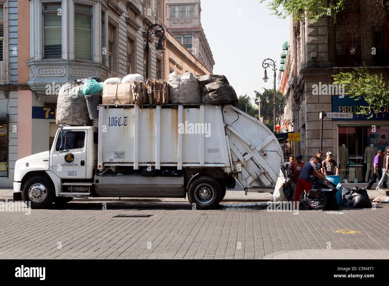 Trash Collection Mexico City Mexico Stock Photo Alamy
