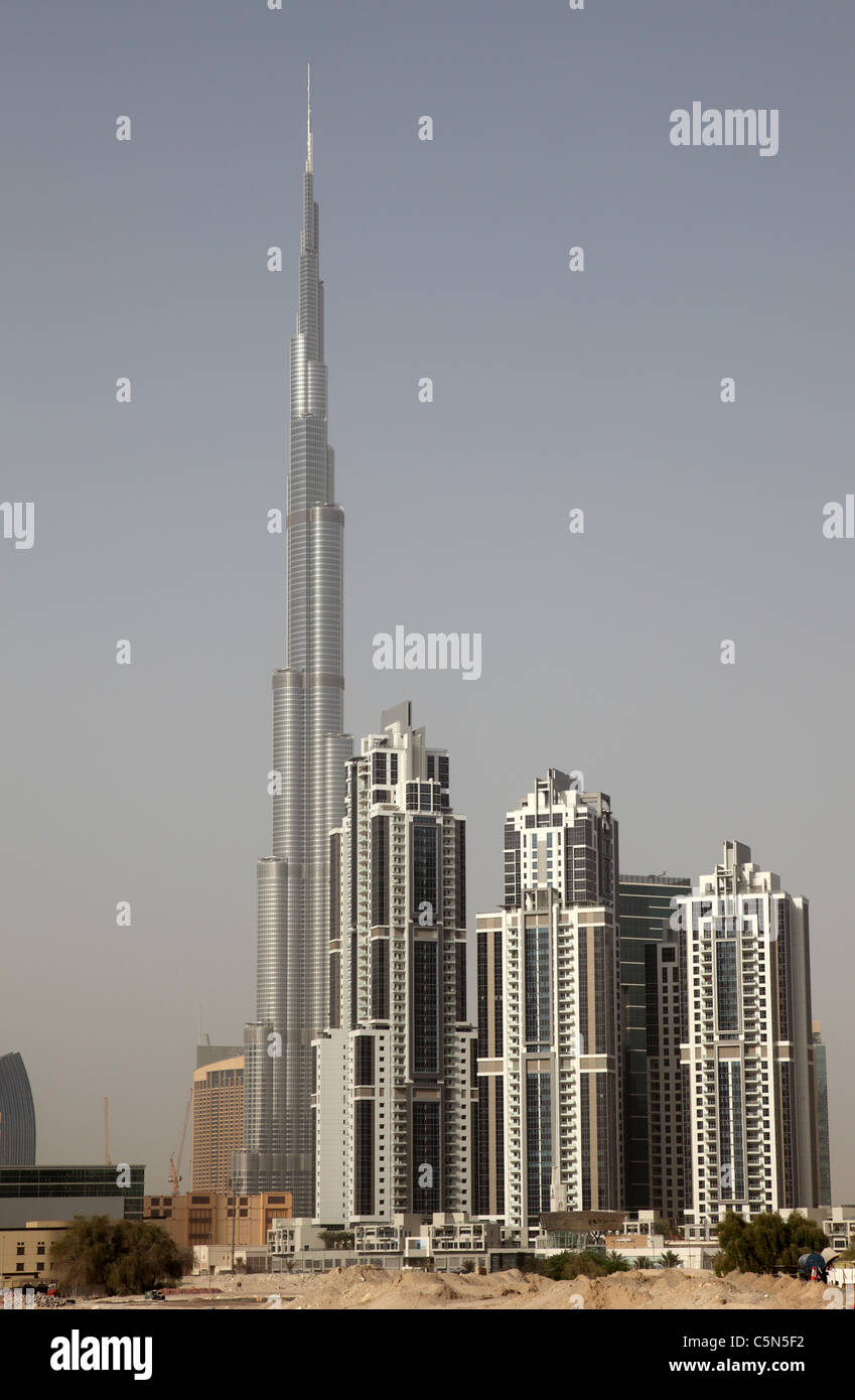 Burj Khalifa in Dubai, United Arab Emirates Stock Photo