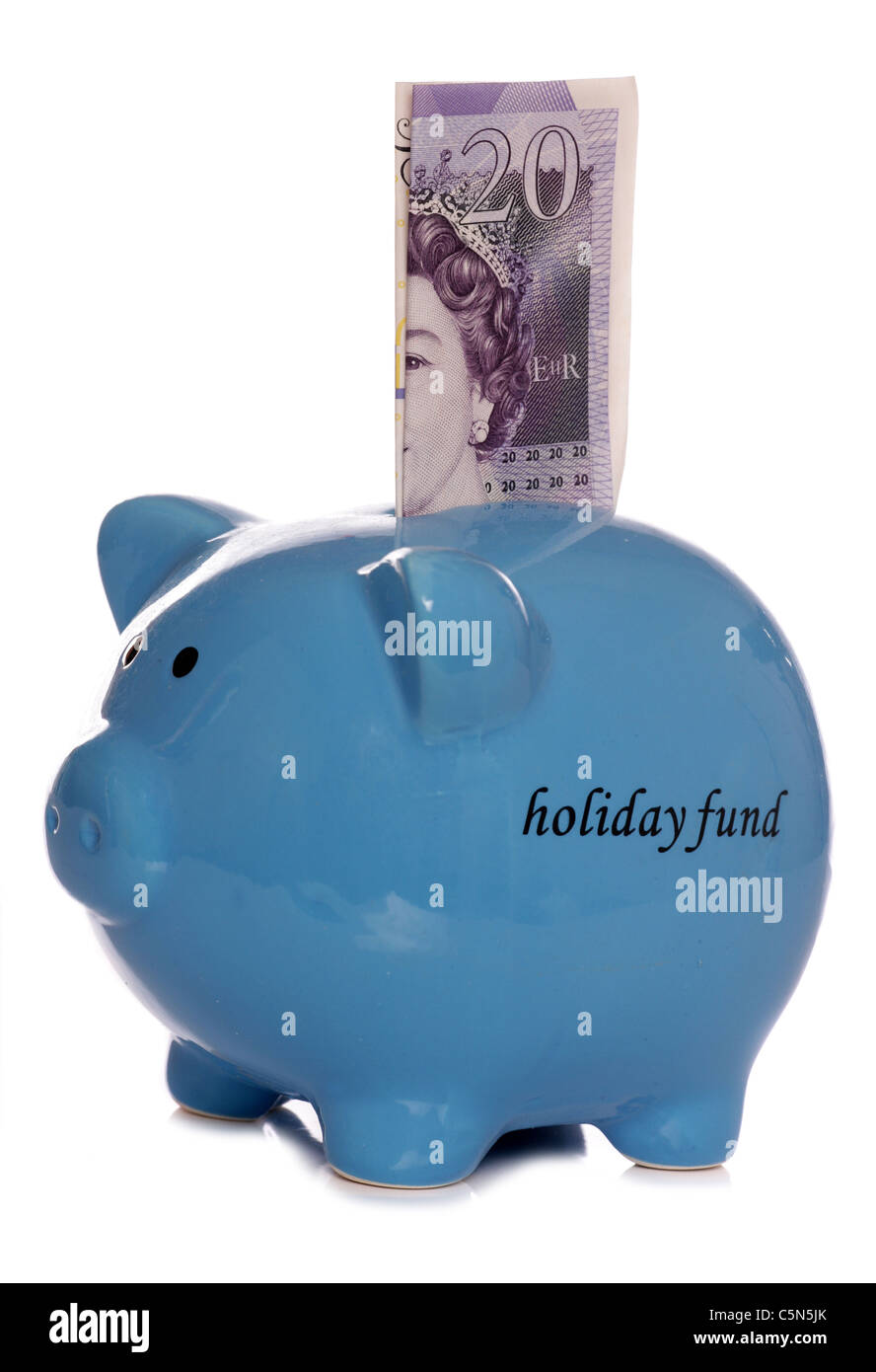 saving for a holiday studio cutout Stock Photo