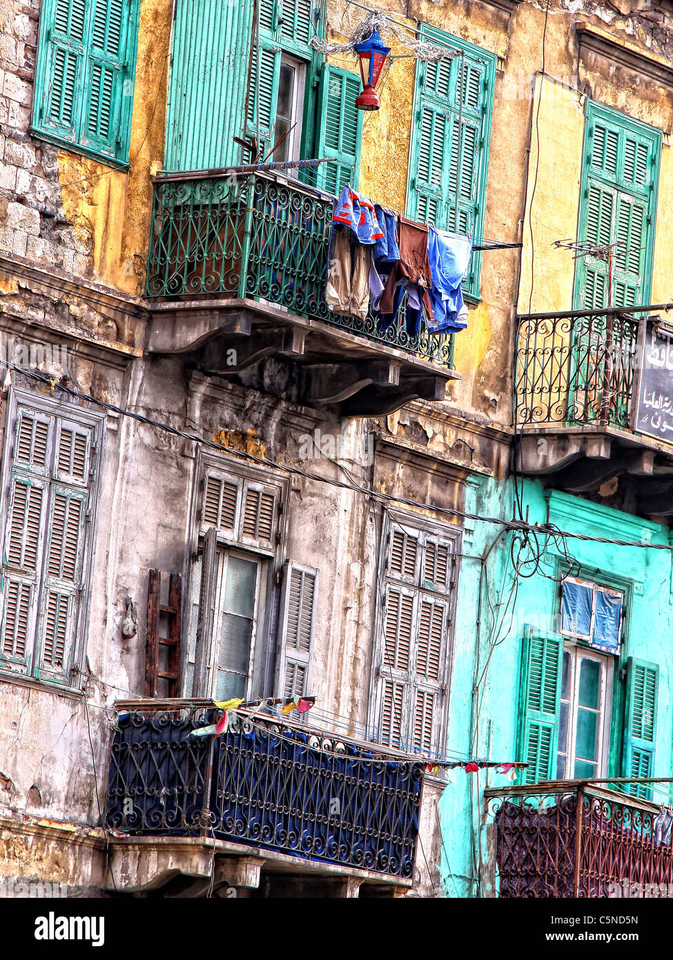 A front of house in Alexandria Egypt Stock Photo Alamy