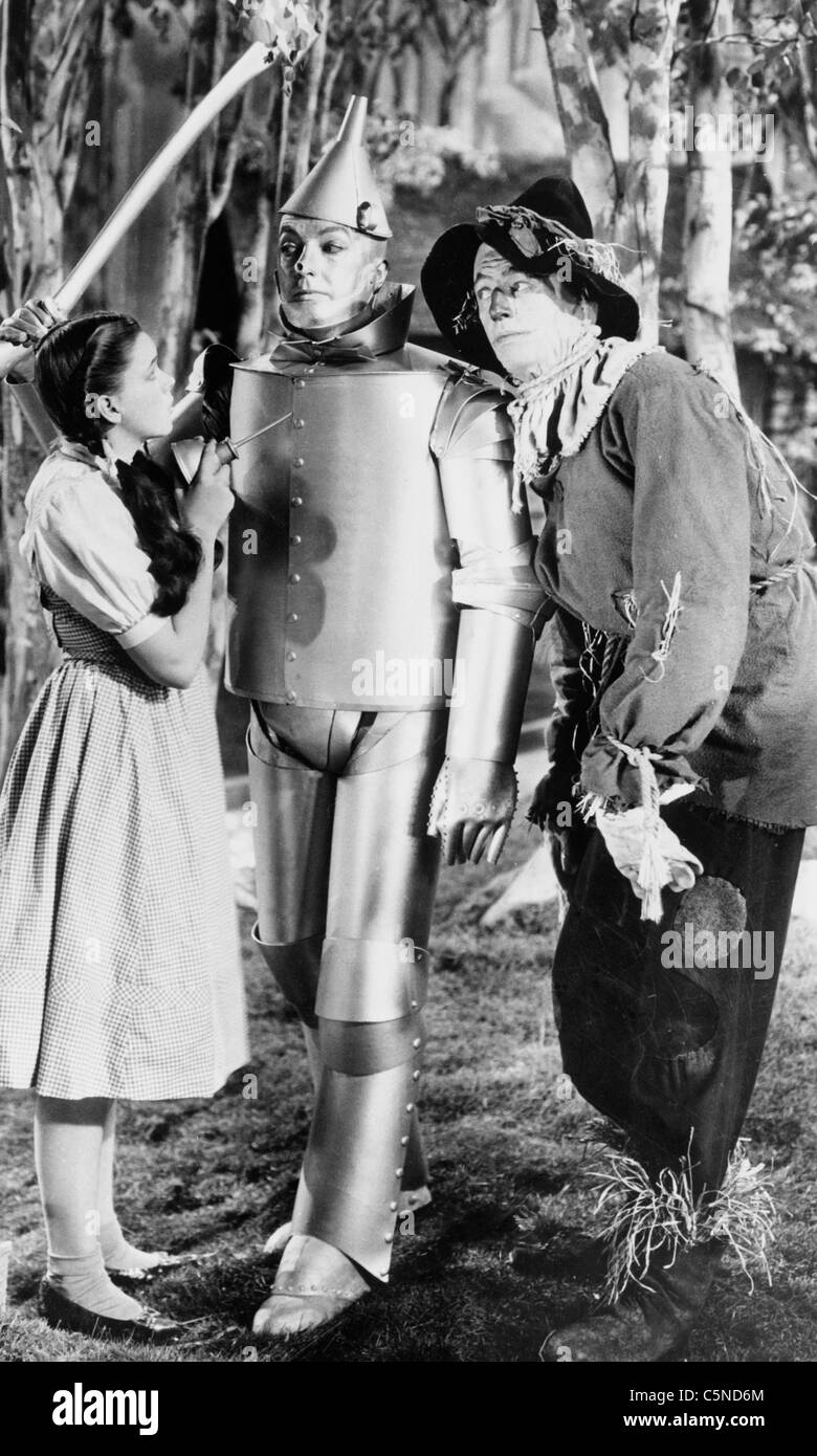 the wizard of oz, judy garland, jack haley, ray bolger, 1939 Stock Photo