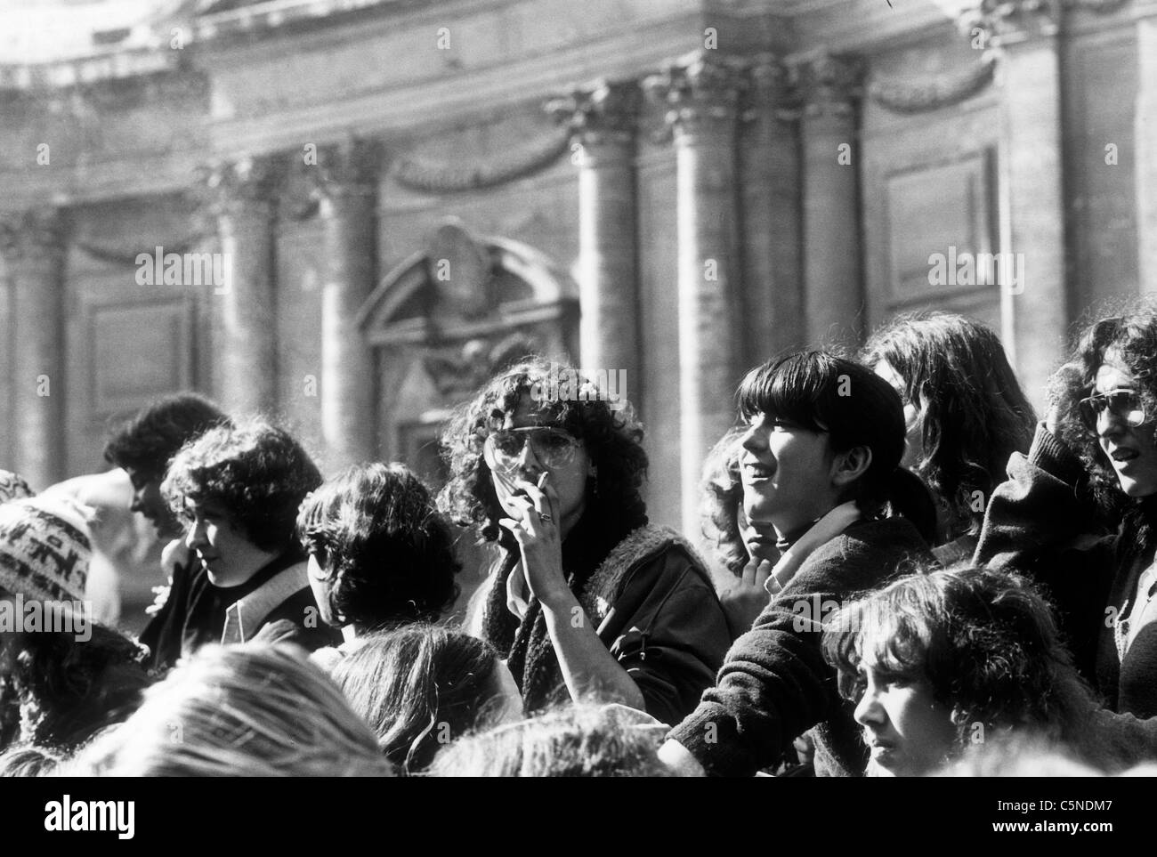 rome 1968, student movement Stock Photo