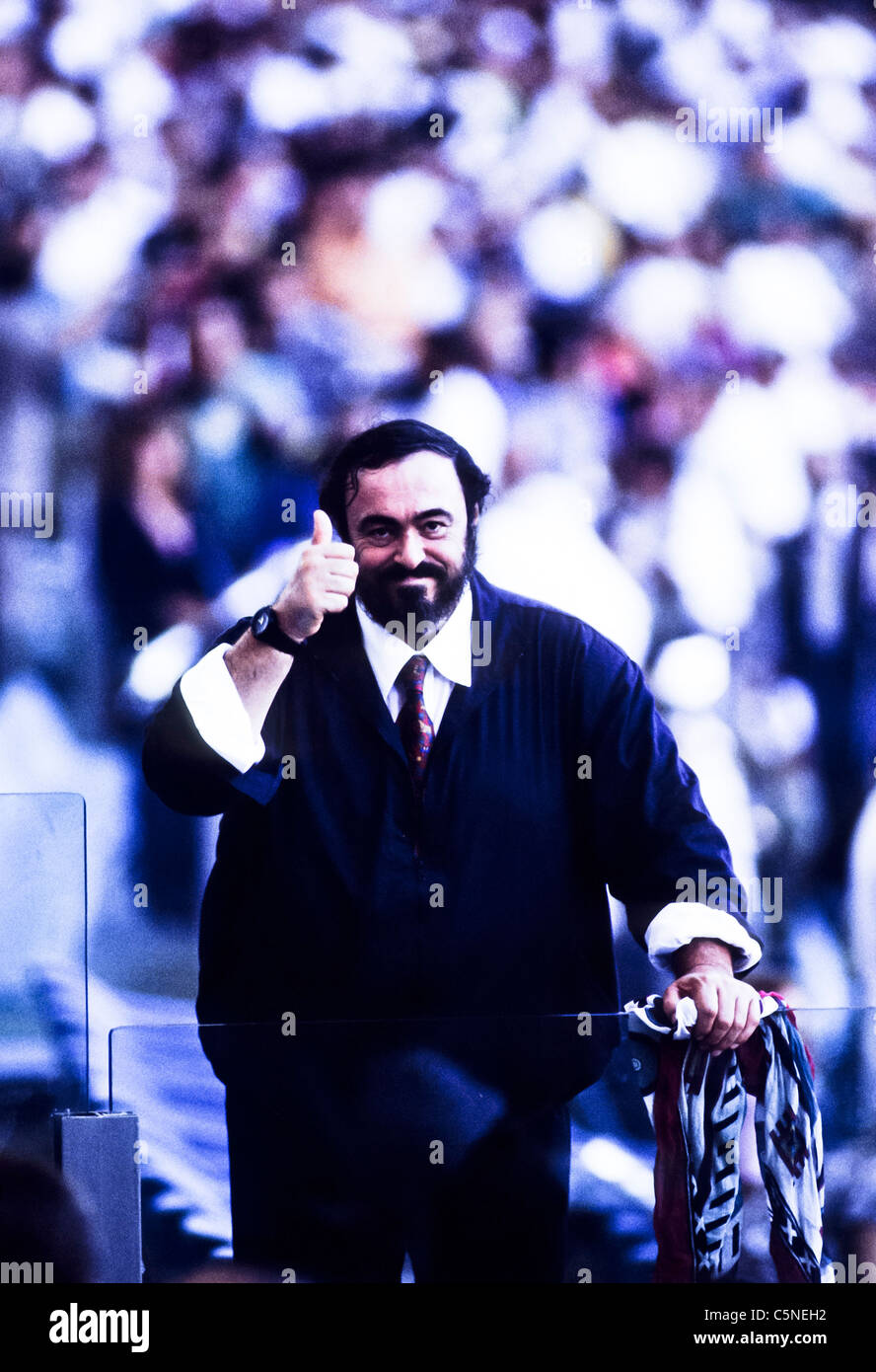 luciano pavarotti,  1990' circa Stock Photo