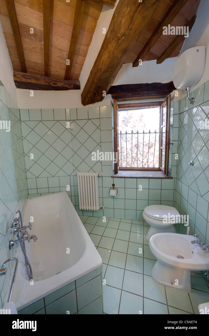 Italian bathroom , Tuscany , Italy Stock Photo - Alamy, image size:866x1390