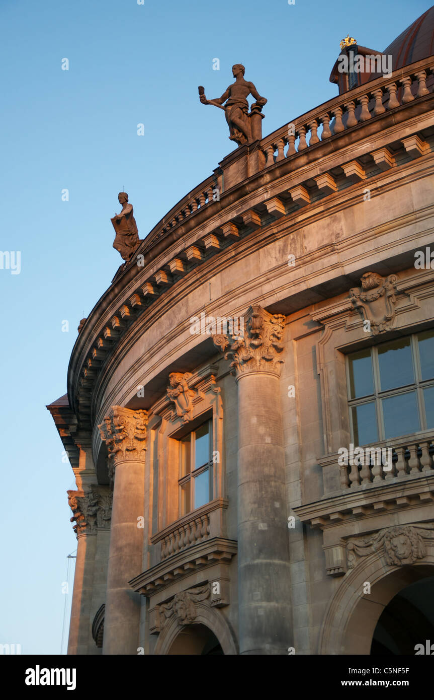 Detailed view of the Bode Museum in Berlin at the museum island Stock Photo