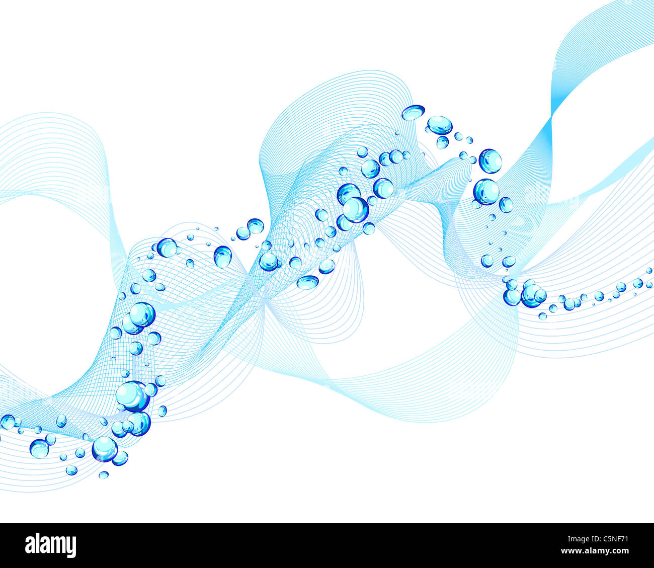 Abstract water vector background with bubbles of air Stock Photo - Alamy