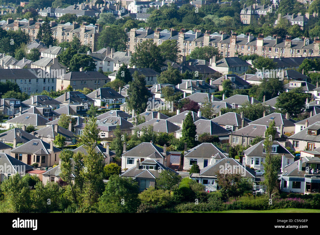 South Edinburgh housing Stock Photo Alamy