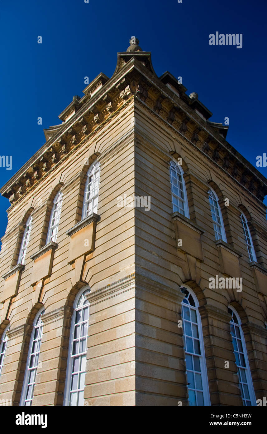 Blenheim Palace, Oxfordshire, Engalnd Corner of the south facade Stock Photo