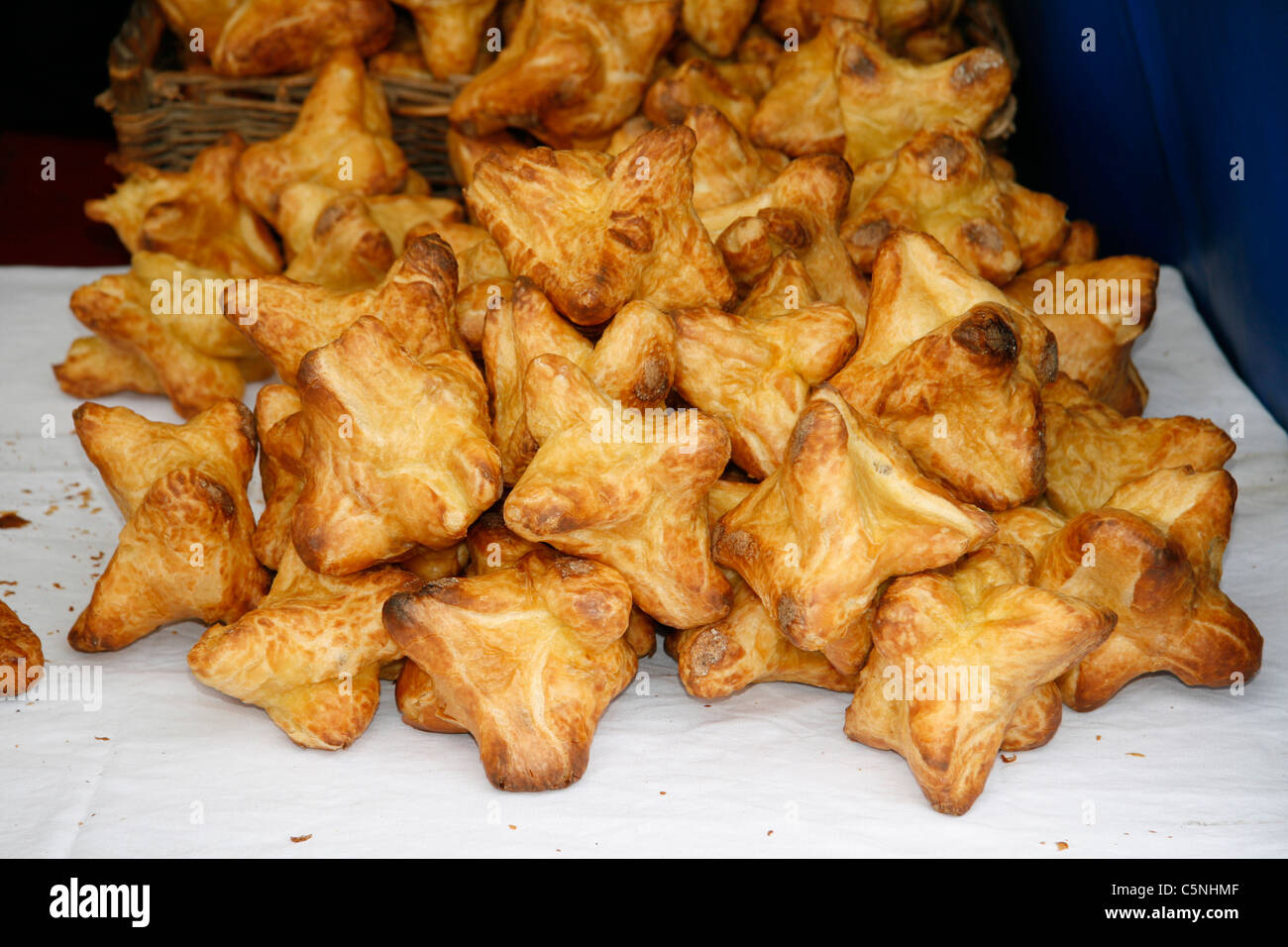 The conet pastries produced in "Passais" (Normandy). Stock Photo