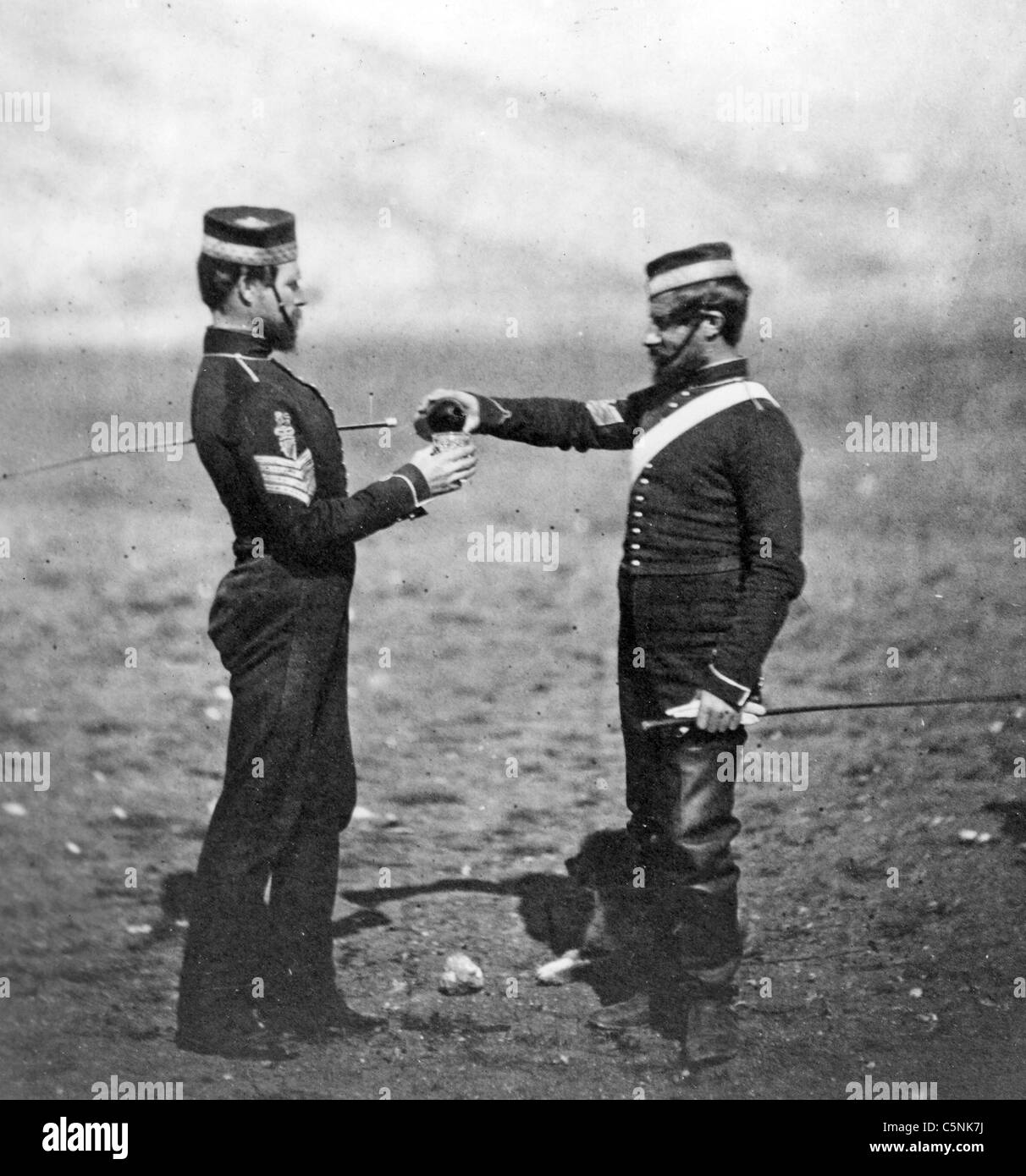 CRIMEAN WAR (185356) Two Sergeants of the 4th Light Dragoons Stock