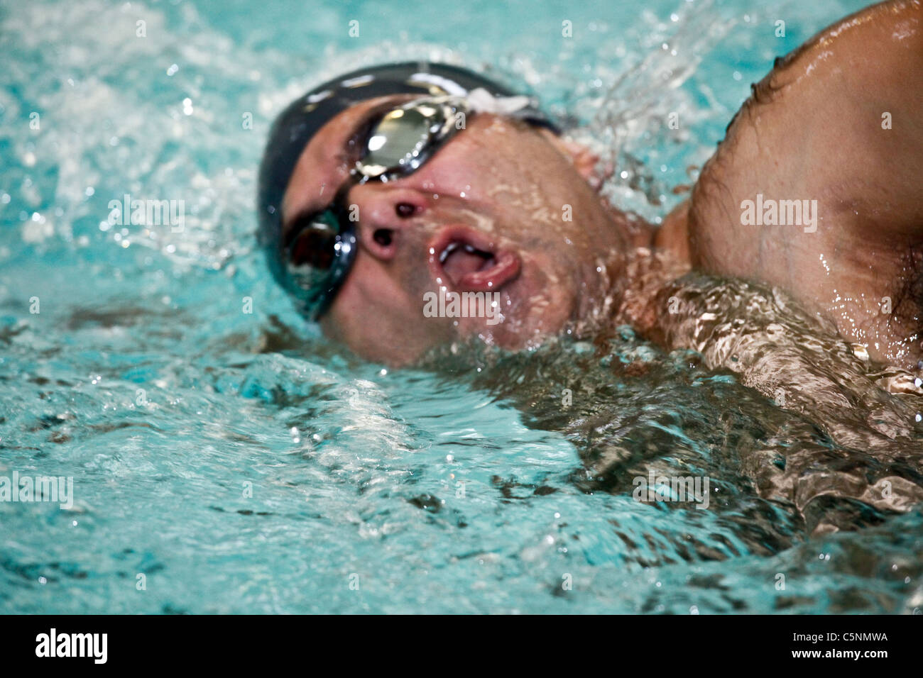 Black swimming cap hi-res stock photography and images - Alamy