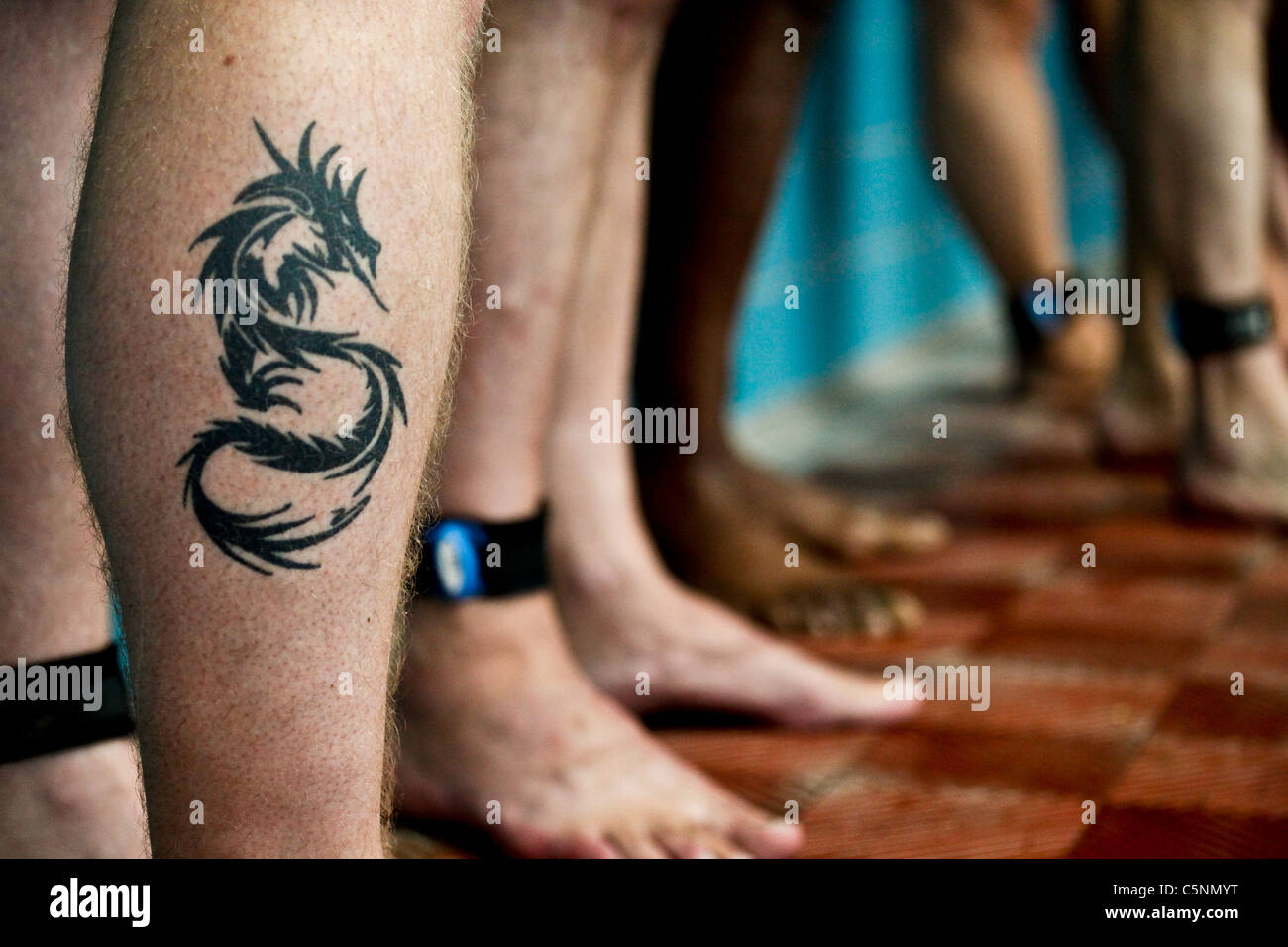Dragon Tattoo On Leg
