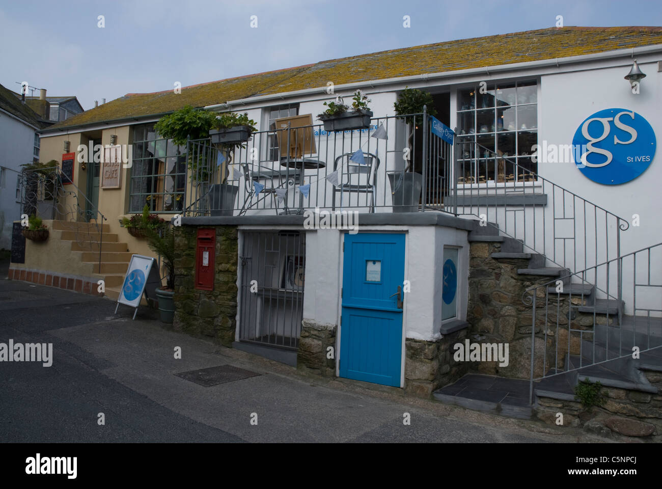 Gallery St Ives and Olives cafe St Ives Cornwall England UK Stock Photo
