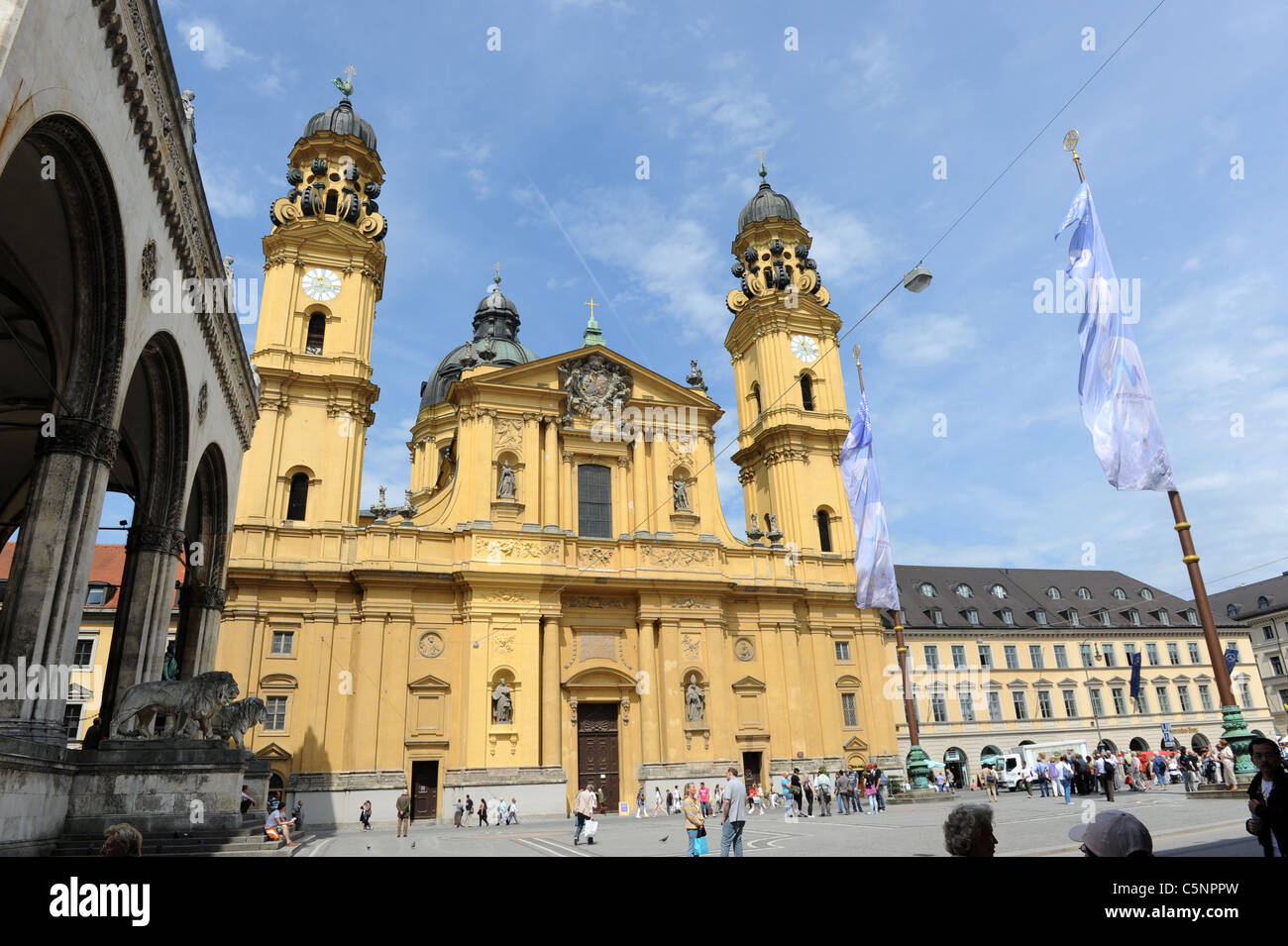 Theatinerkirche St Cajetan Church Munich Bavaria Germany Munchen Stock Photo Alamy