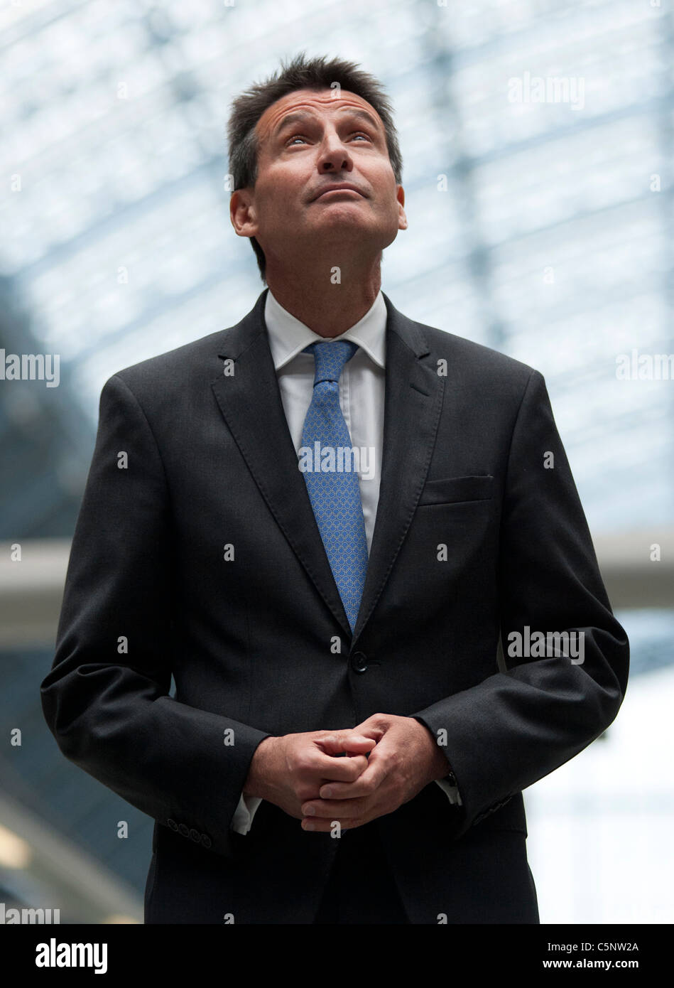 Lord Sebastian Coe  at an Olympic Ceremony in London. Stock Photo