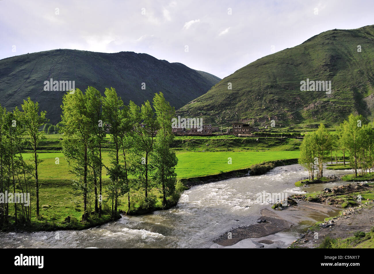 Village river hi-res stock photography and images - Alamy