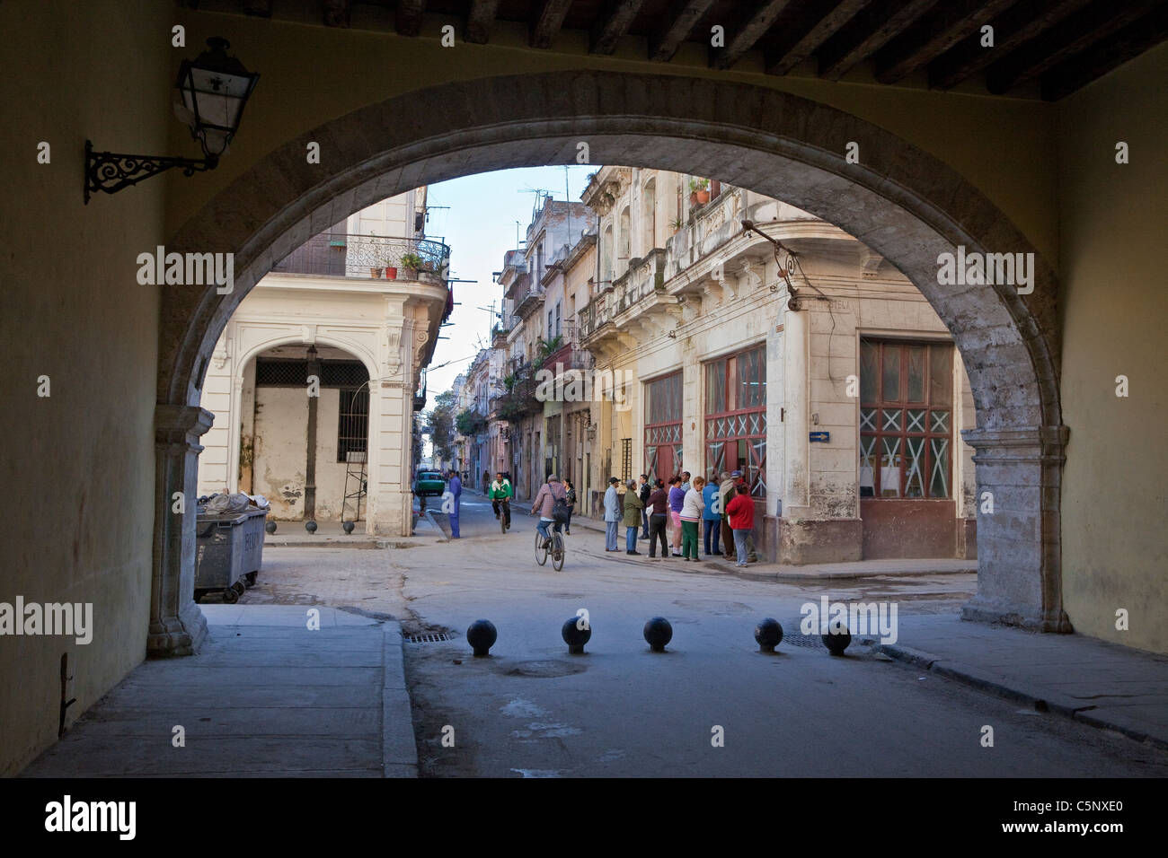 Cuba, Havana. Arco de Belen ('Arch of Belen'), corner of Compostela and Acosta Streets. Stock Photo