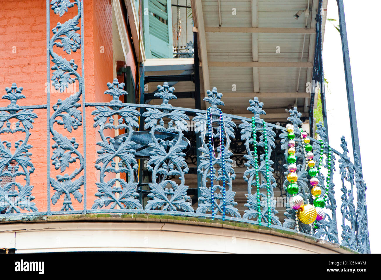 Wrought iron balcony rail hi-res stock photography and images - Alamy