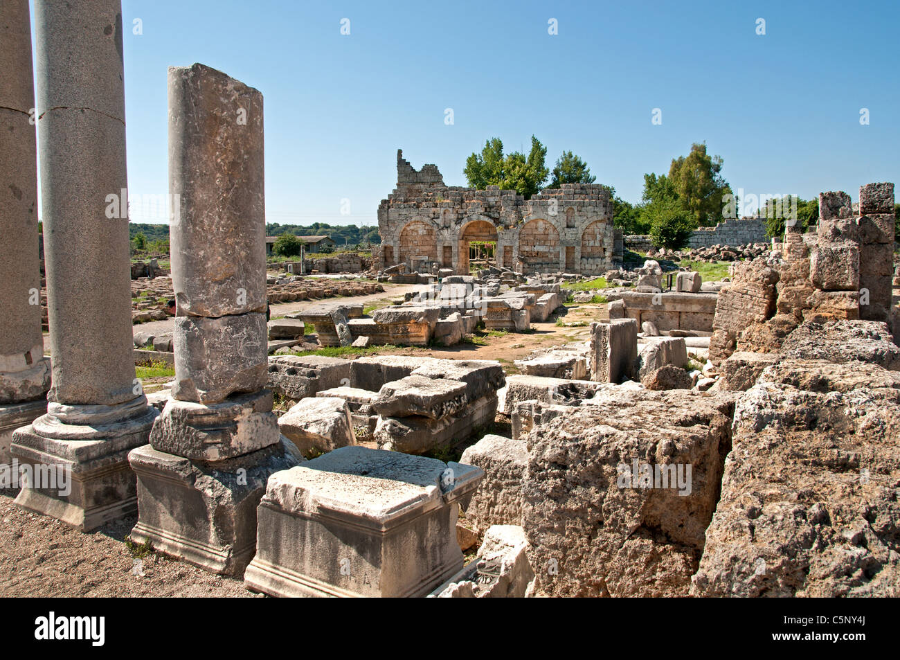 Pergae Perga, Greek Perge, ancient city of Pamphylia, Antalya Turkey, 1209 BC ...