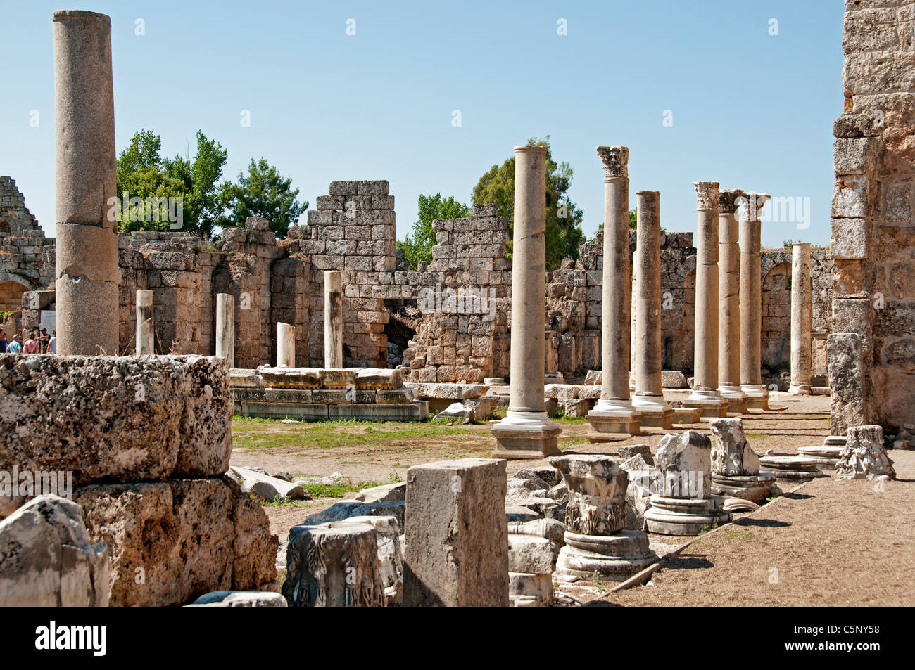 Perga, Greek Perge, ancient city of Pamphylia, Antalya Turkey, 1209 BC ...