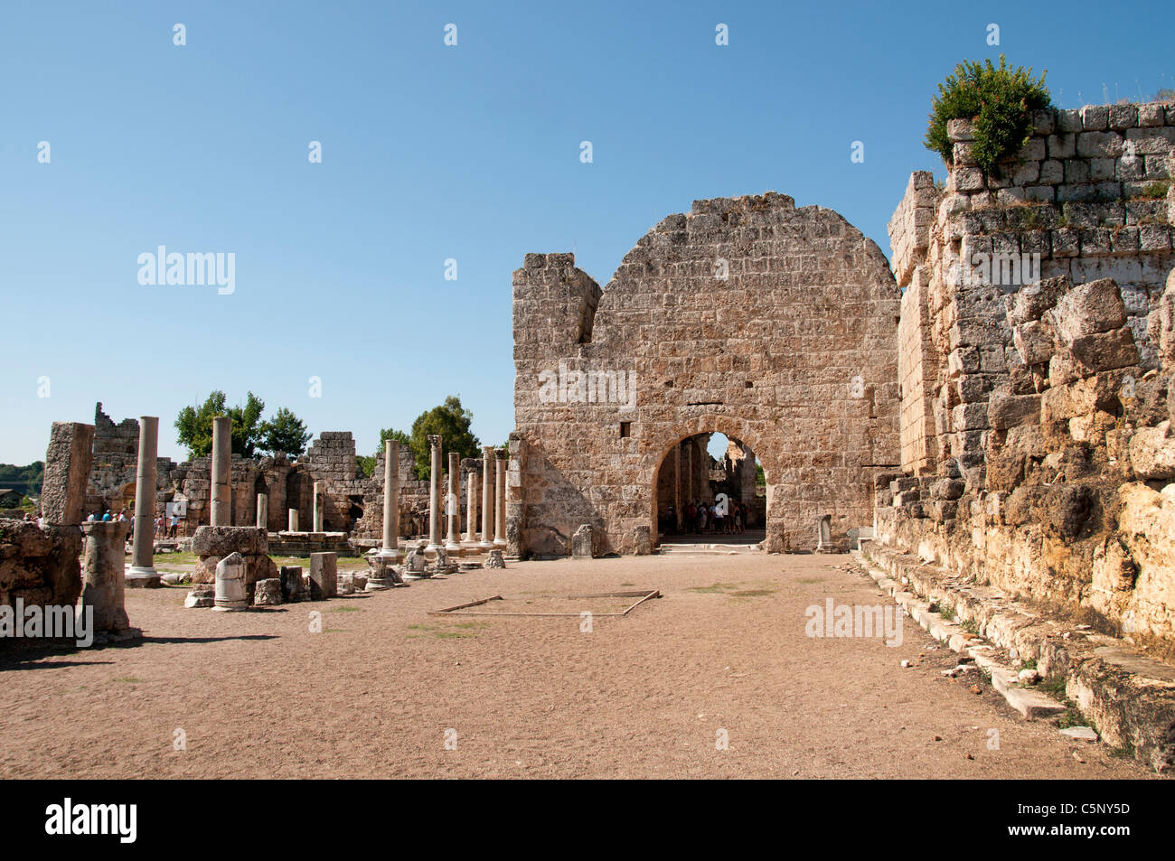 Perga, Greek Perge, ancient city of Pamphylia, Antalya Turkey, 1209 BC ...