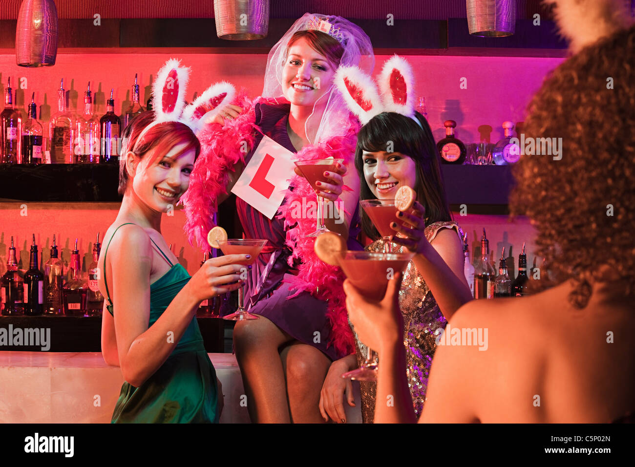 four-young-women-on-hen-night-stock-photo-alamy