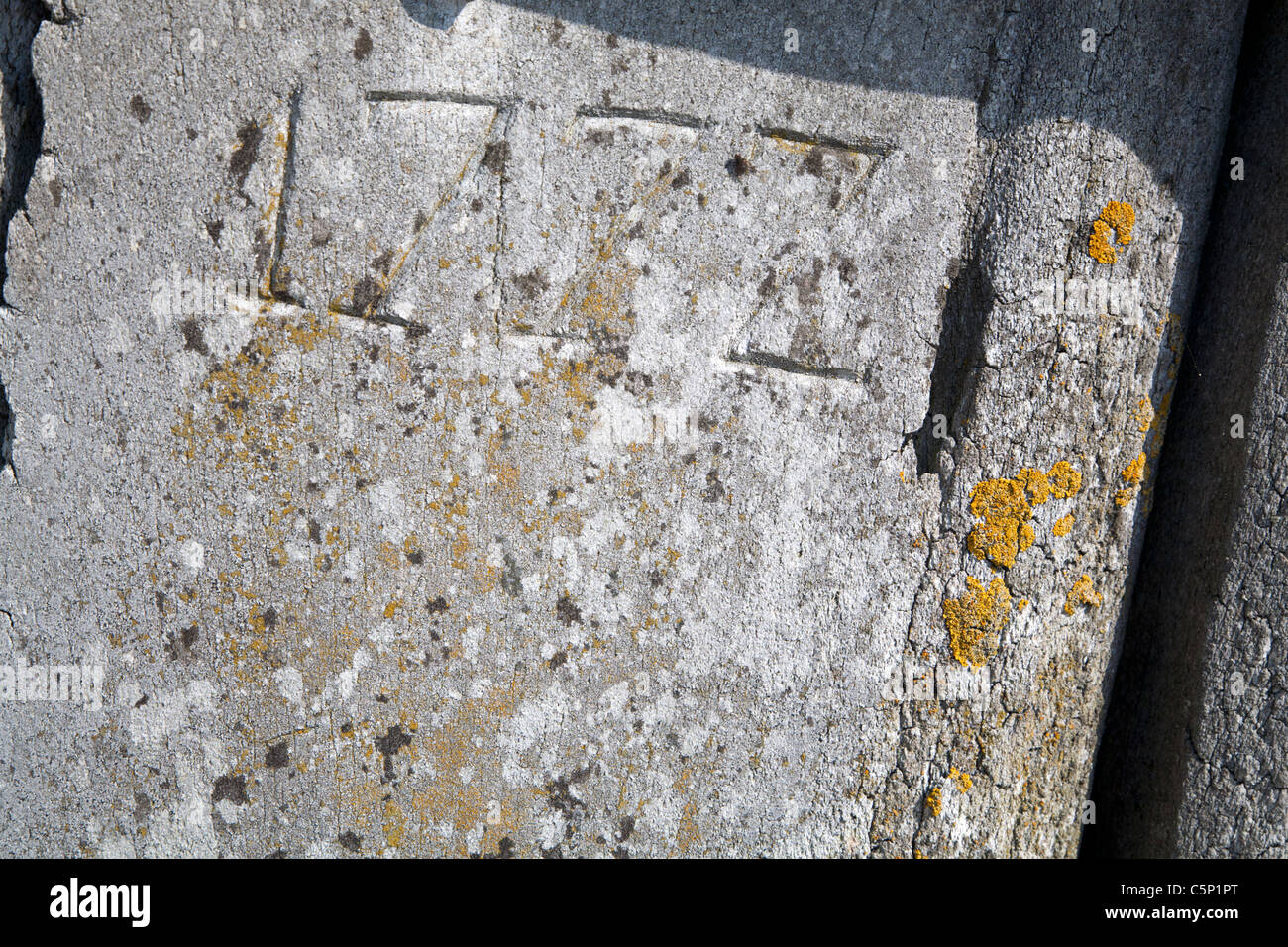 Detail of historic 18th century fence made of whale bones on the Danish Wadden island Romo, Jutland, Denmark Stock Photo