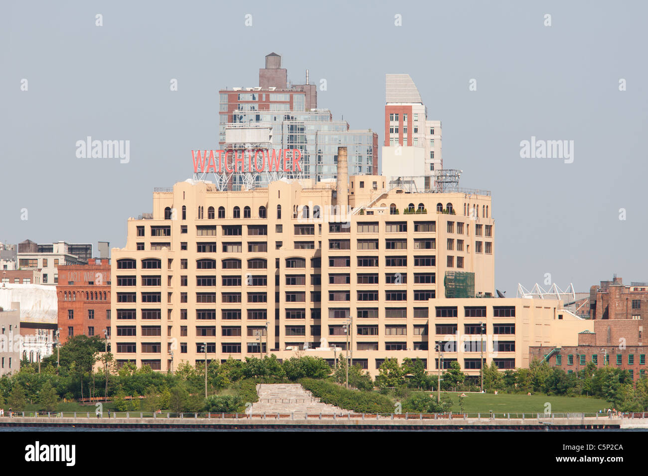 The Watchtower Building in Brooklyn Heights in New York City. Stock Photo