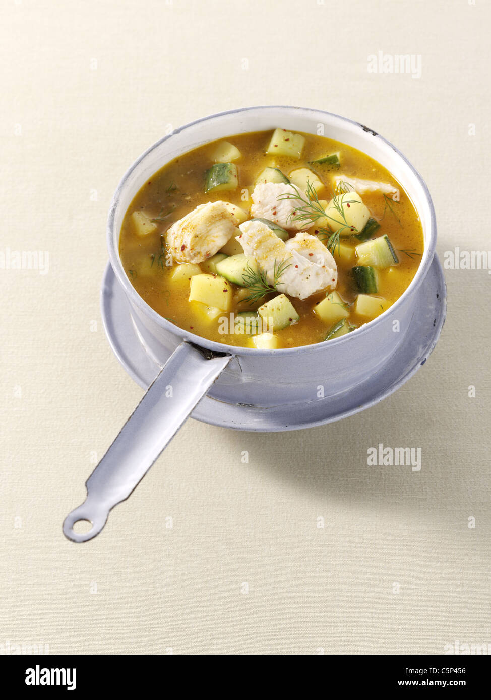 Potato fish stew Stock Photo Alamy