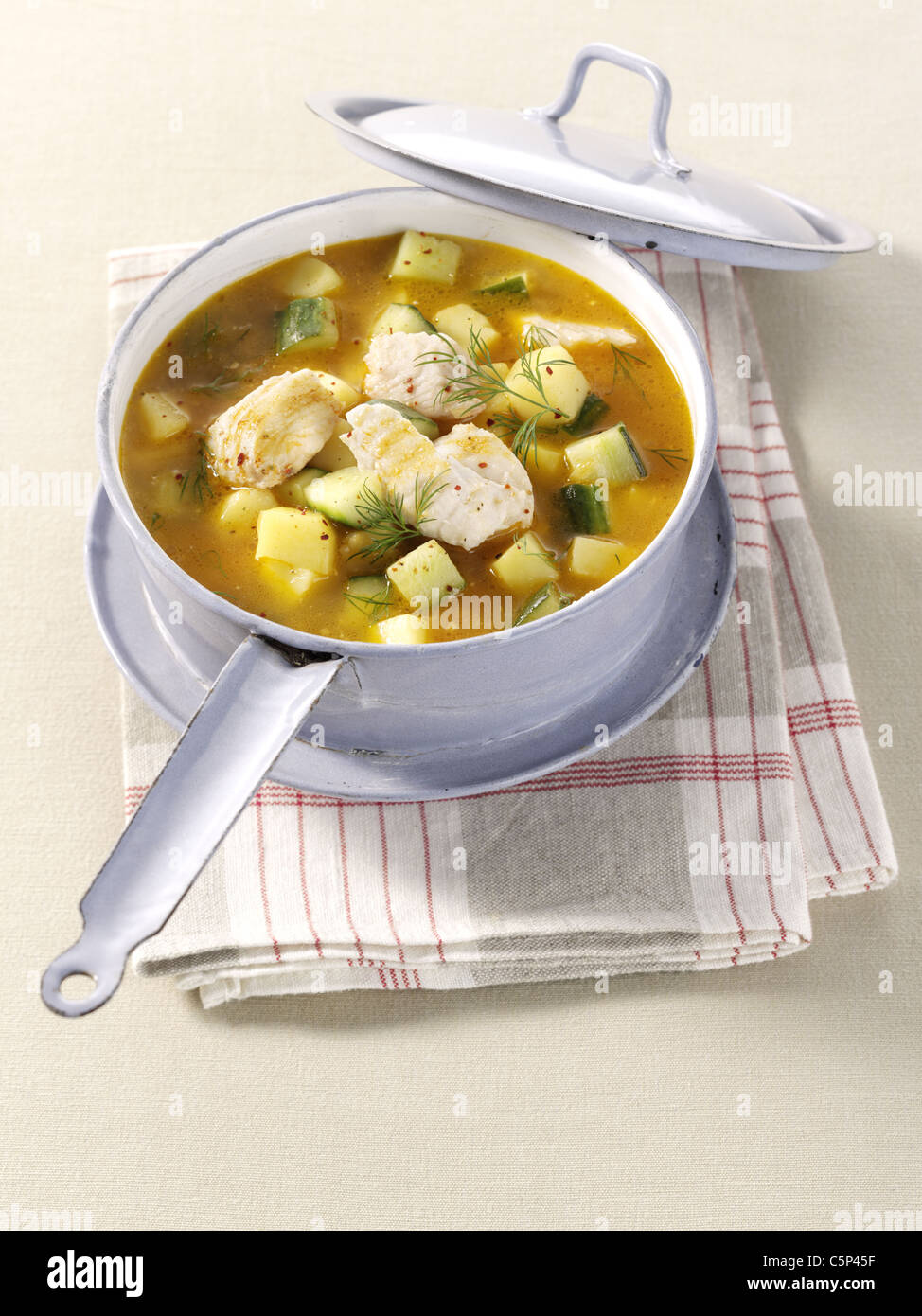 Potato fish stew Stock Photo Alamy