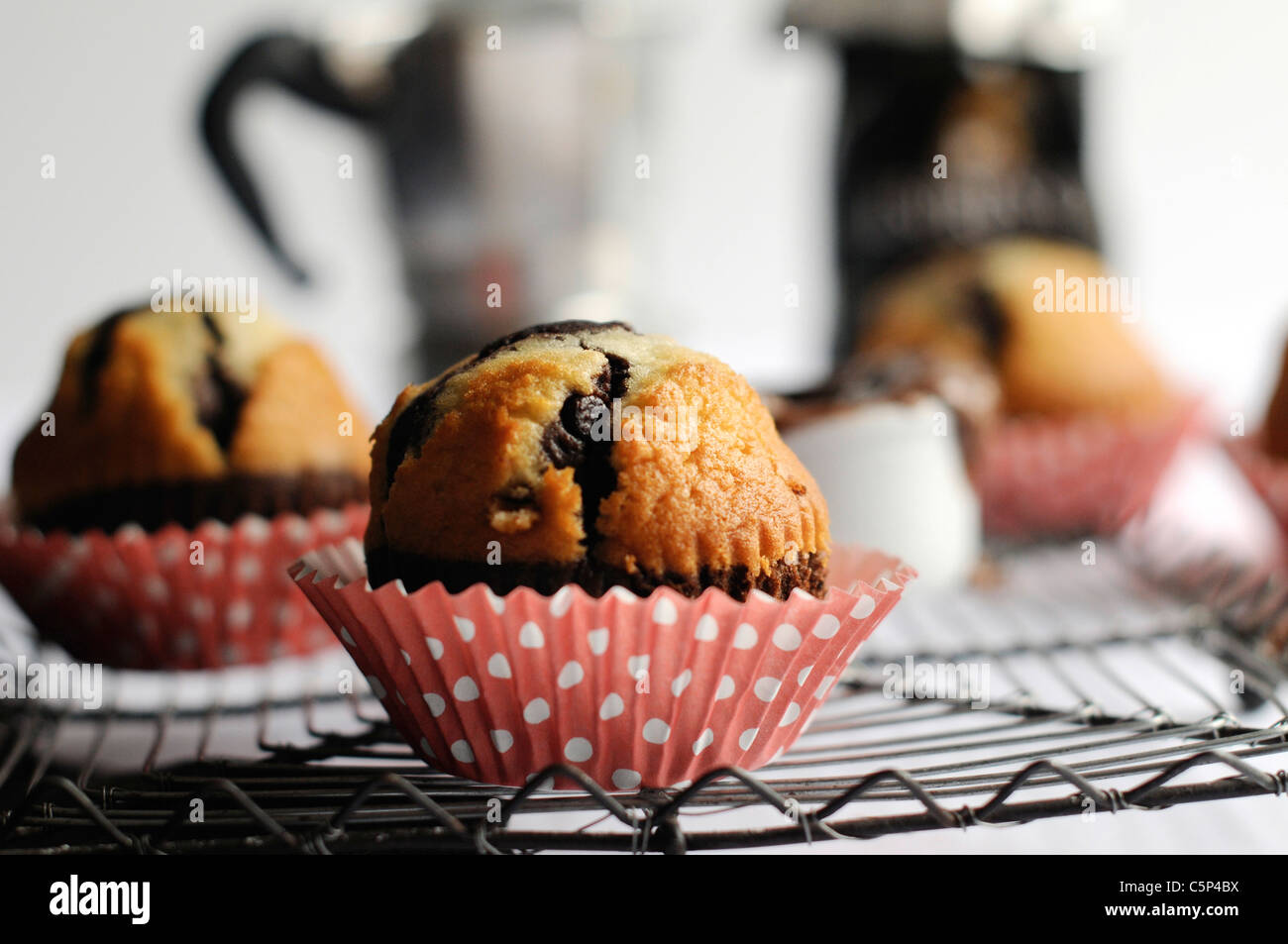 Black and white muffins Stock Photo - Alamy