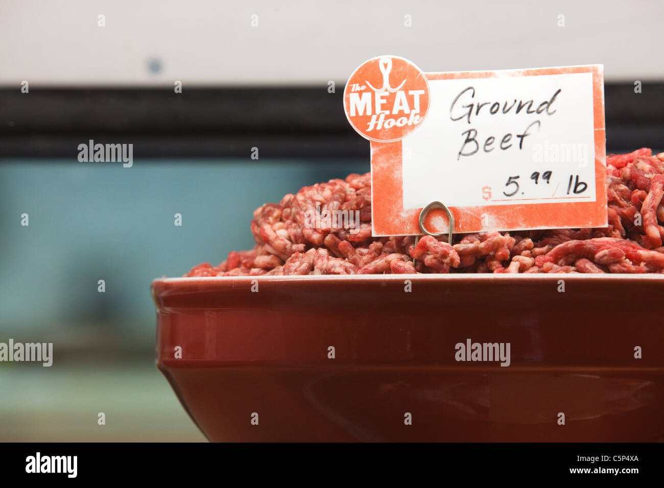 Ground beef for sale Stock Photo Alamy