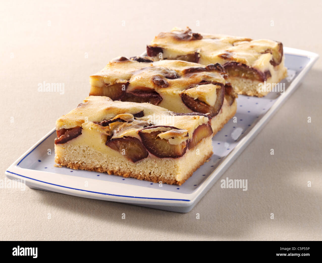 Plum cake slices Stock Photo - Alamy