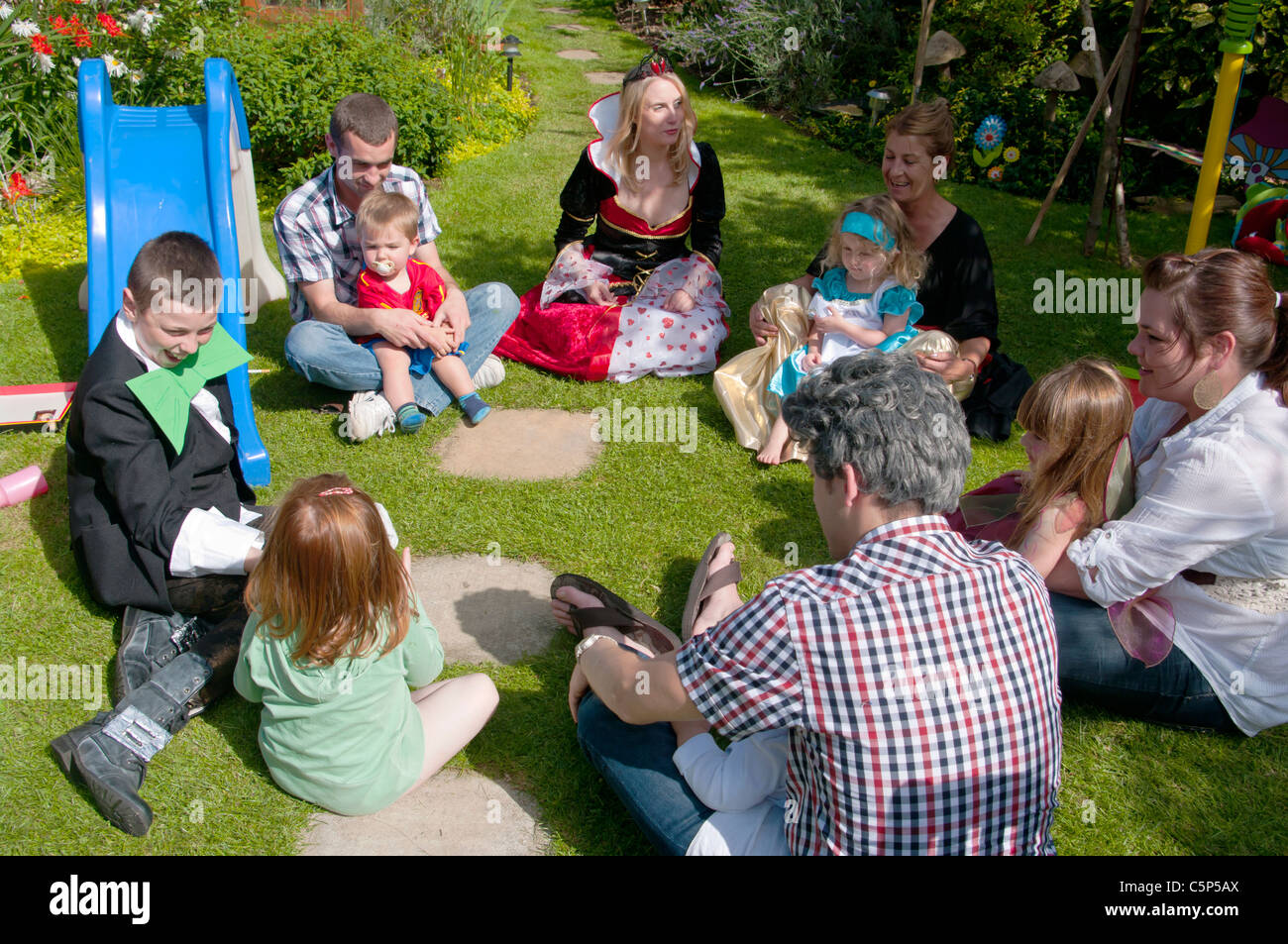 Pass The Parcel At A Childrens Party Stock Photo