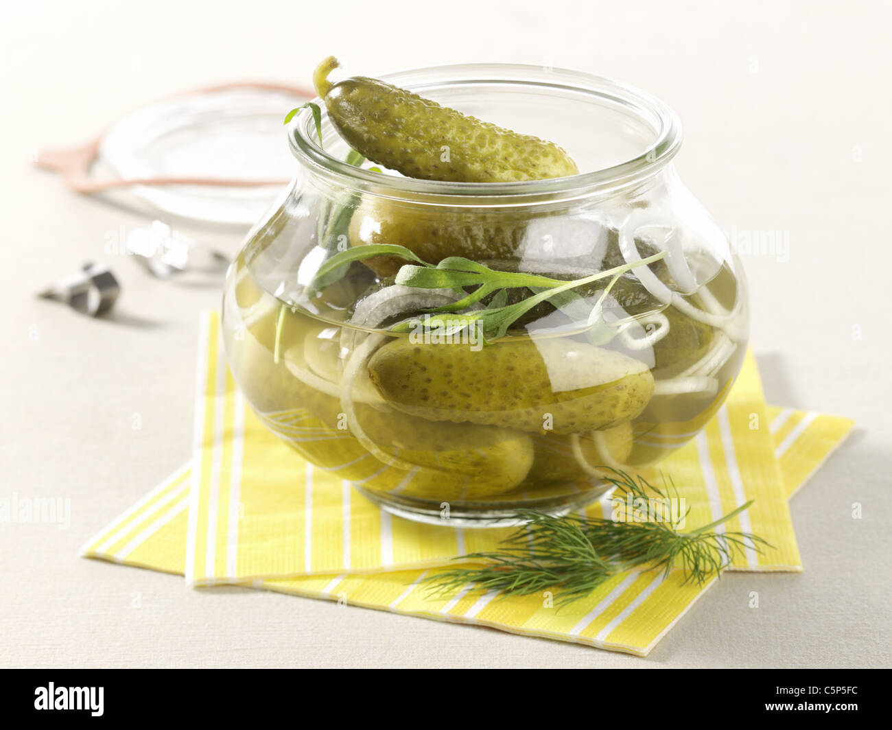 Pickled Gherkins (Spreewald Stock Photo Alamy