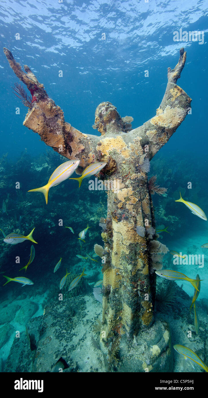 Jesus Statue Underwater
