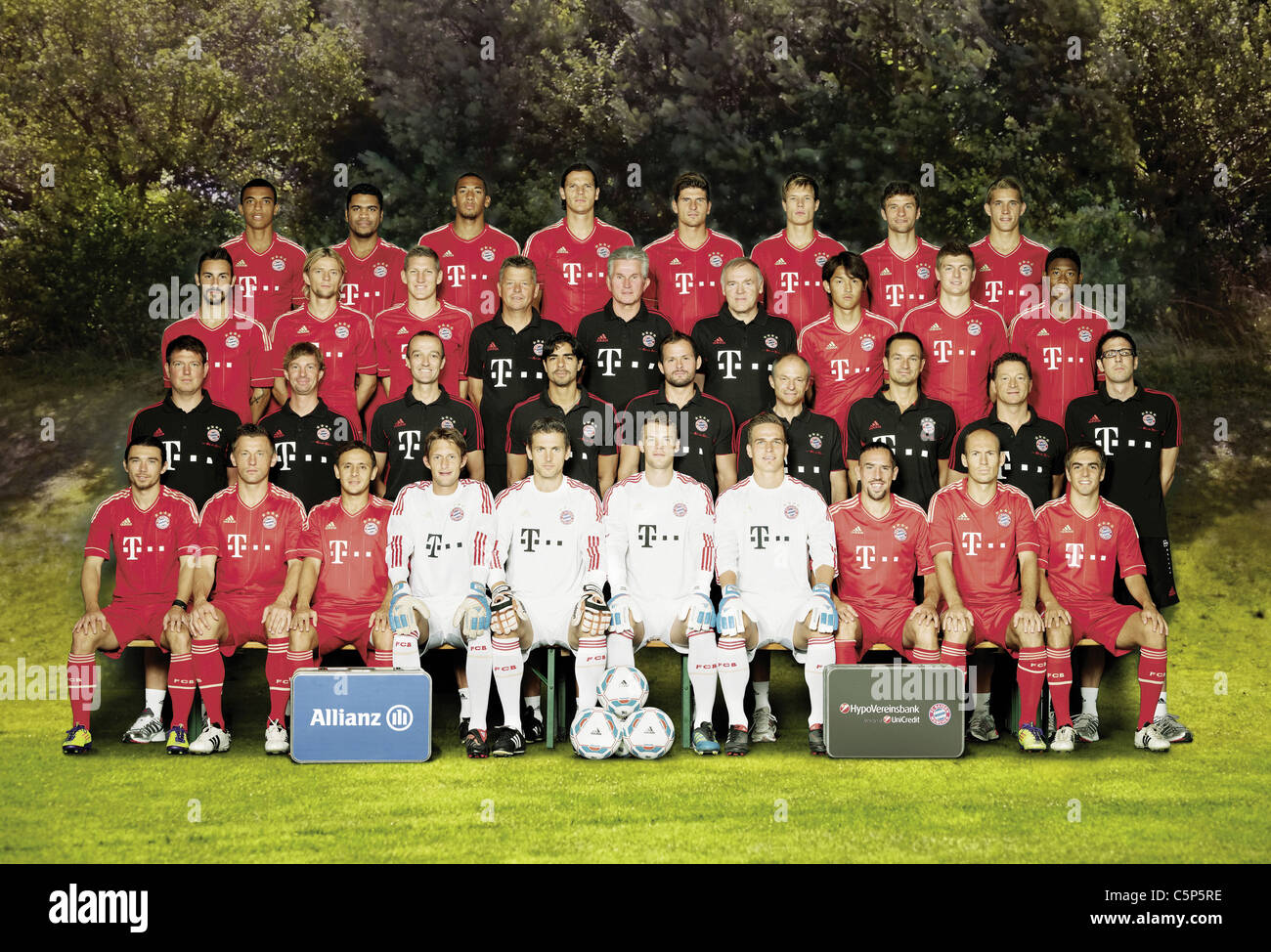 official team photo of german Bundesliga club FC Bayern Muenchen for season  20111/2012 Stock Photo - Alamy
