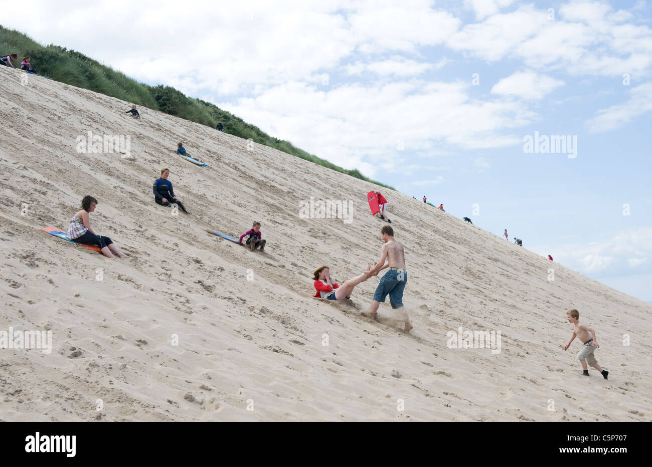 The White Rocks beach in Portrush, Northern Ireland. Playing on the