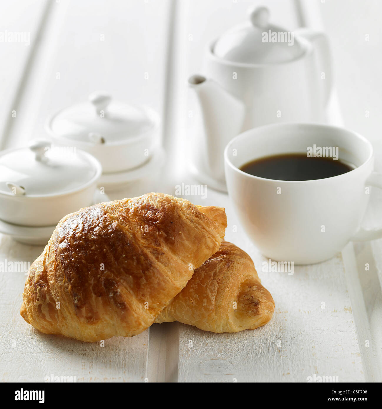 Bread and dishes Stock Photo Alamy