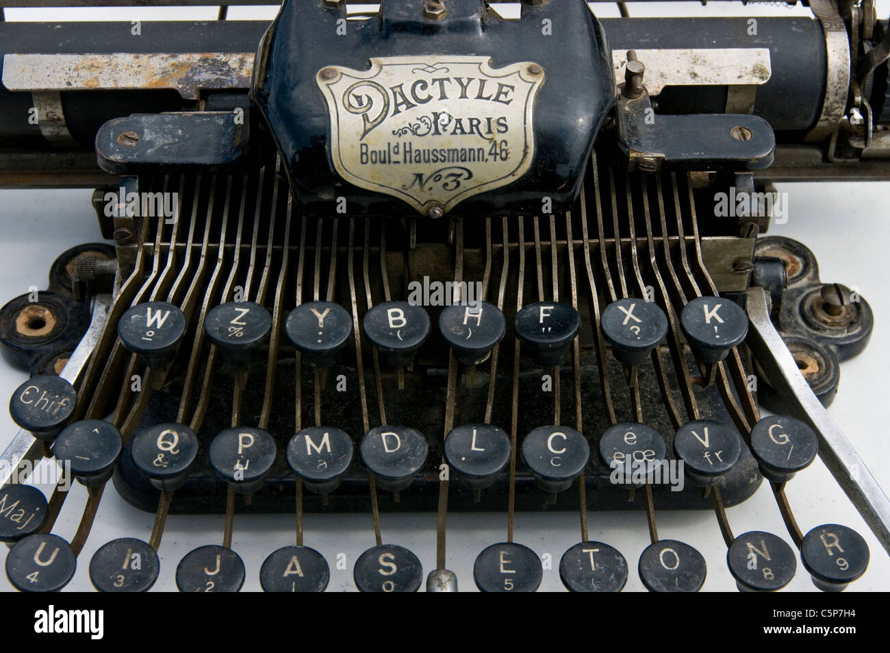 Antique typewriter. Stock Photo