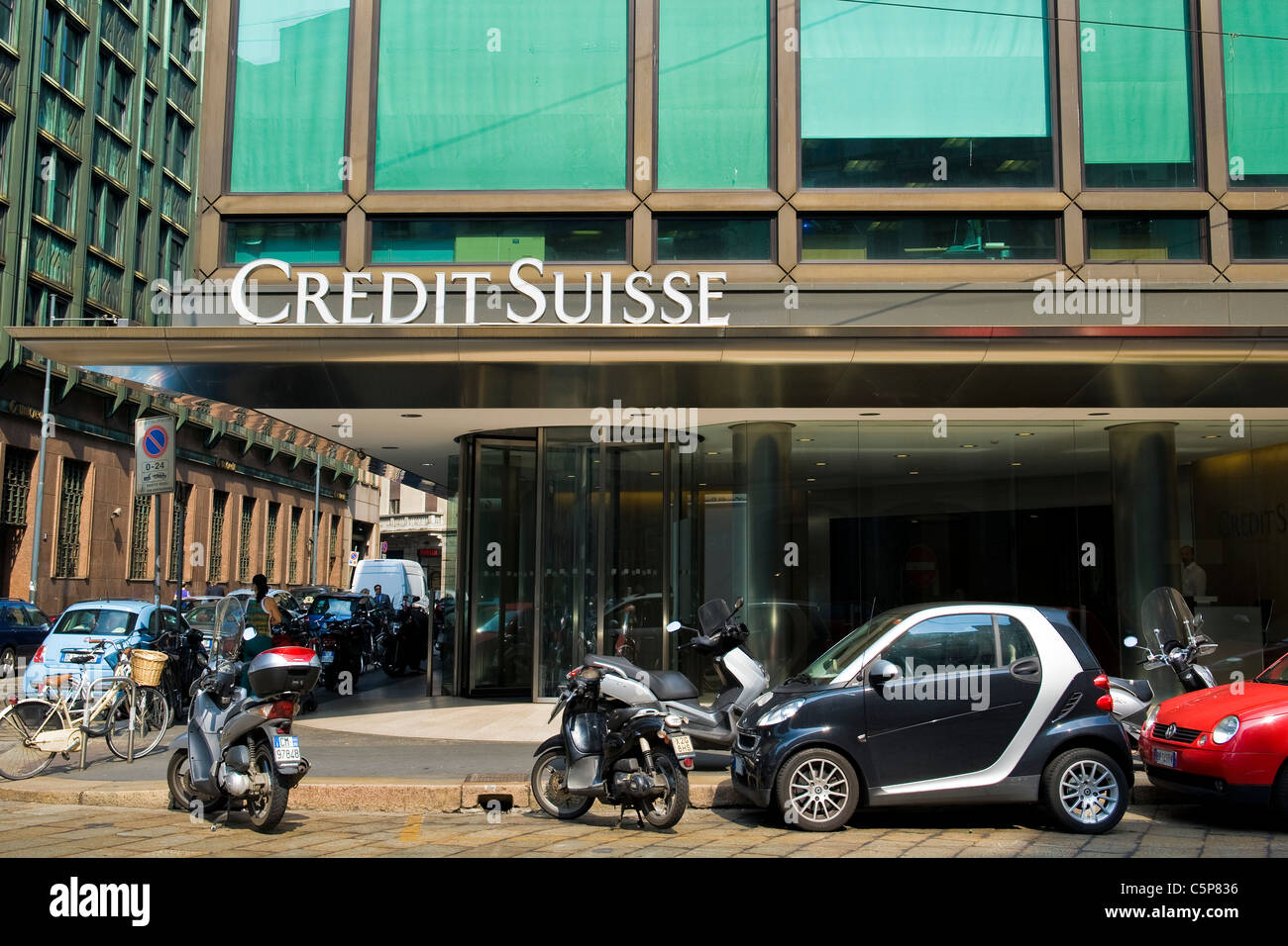 Credit Suisse, Milan, Lombardy, Italy Stock Photo