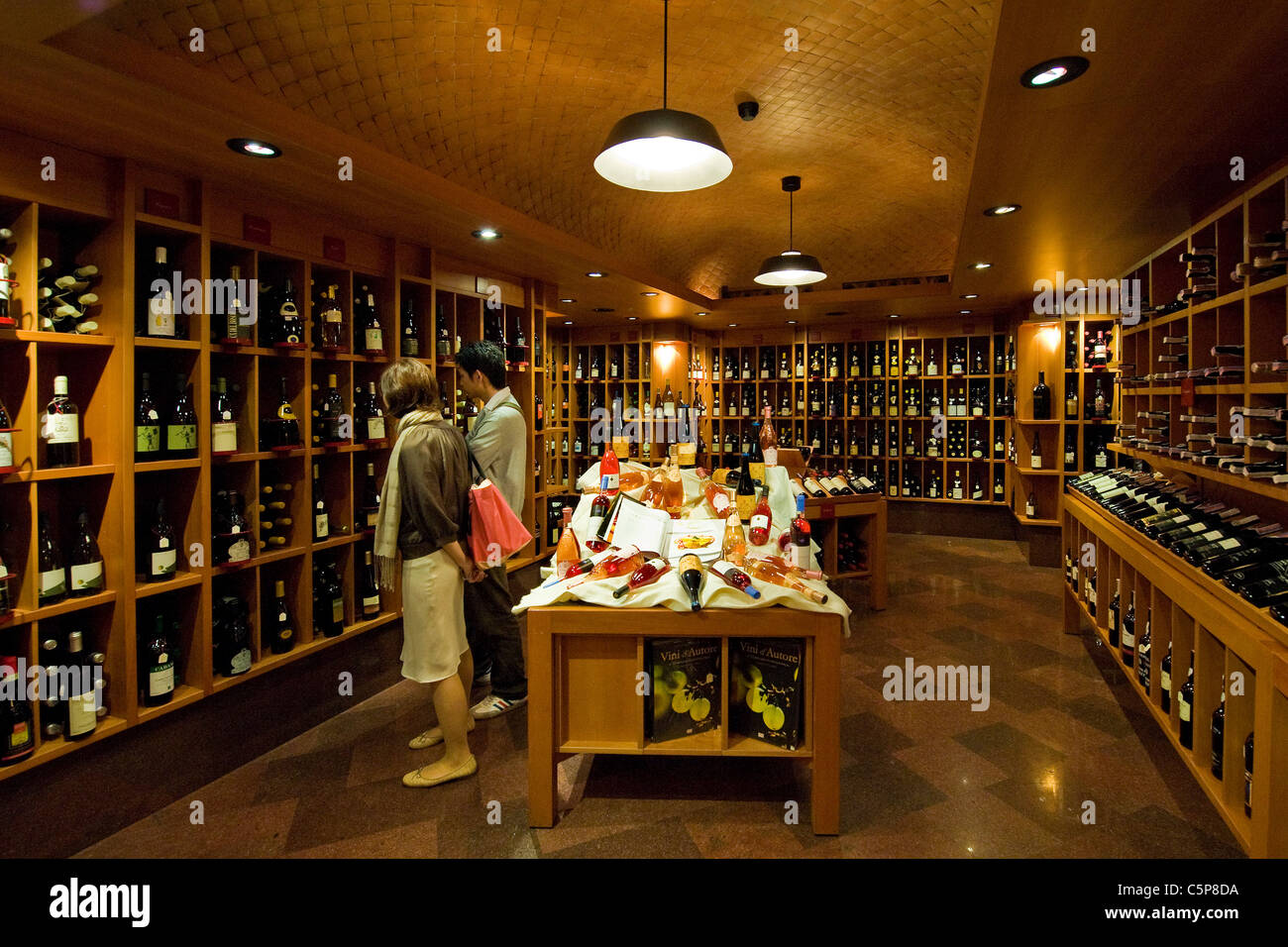 Wine bar, Peck grocery store, Milan, Lombardy, Italy Stock Photo Alamy