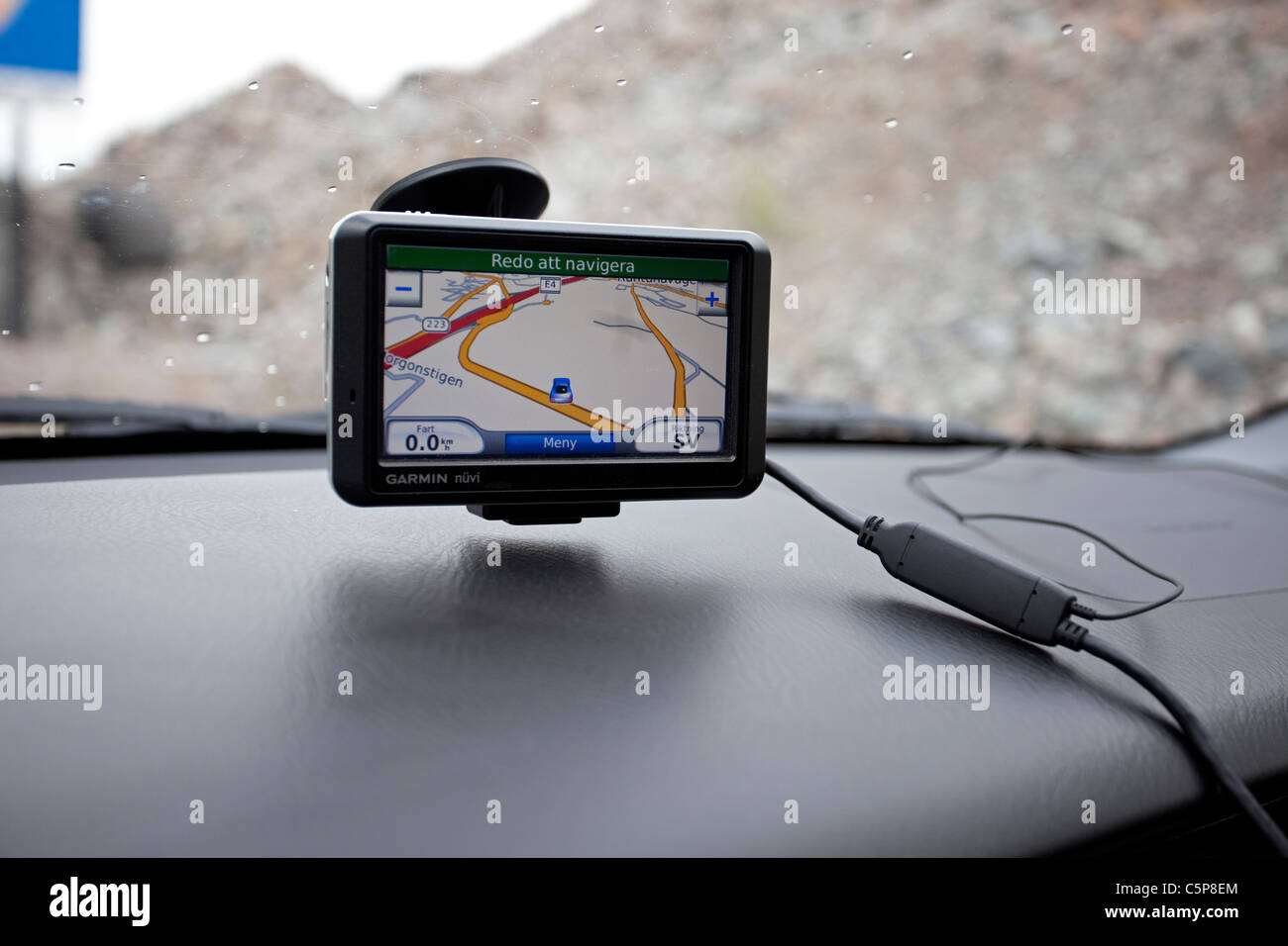 GPS for navigation in the car Stock Photo Alamy
