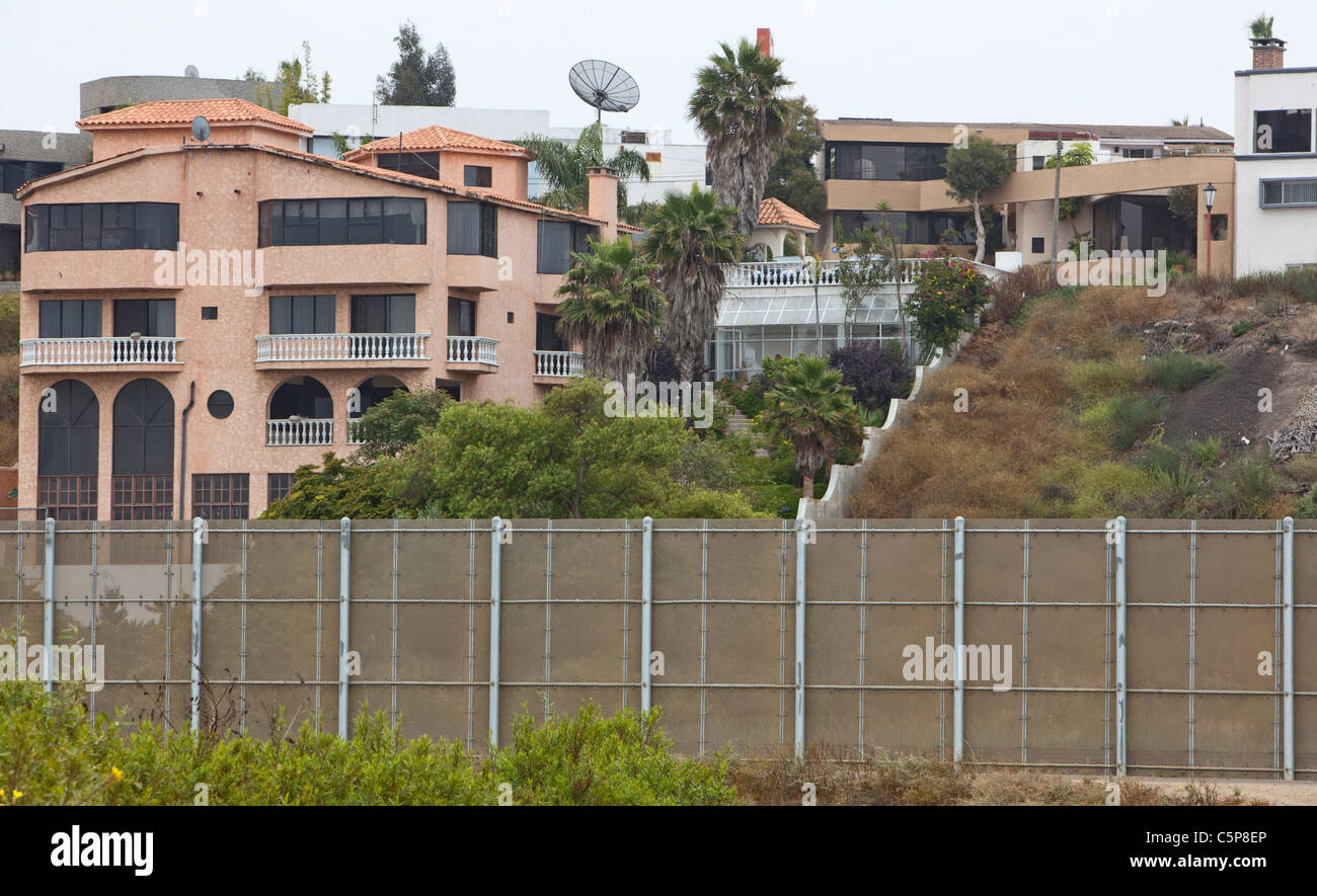 U.S.-Mexico Border Fence Stock Photo