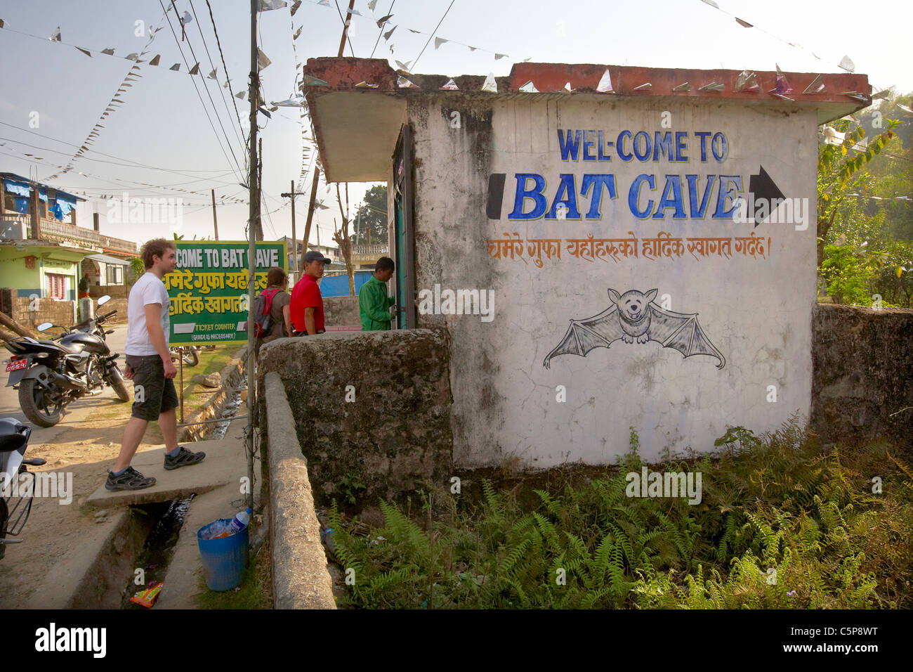 Entrance to the Bat cave were thousands of Horseshoe bats, Rhinolophus