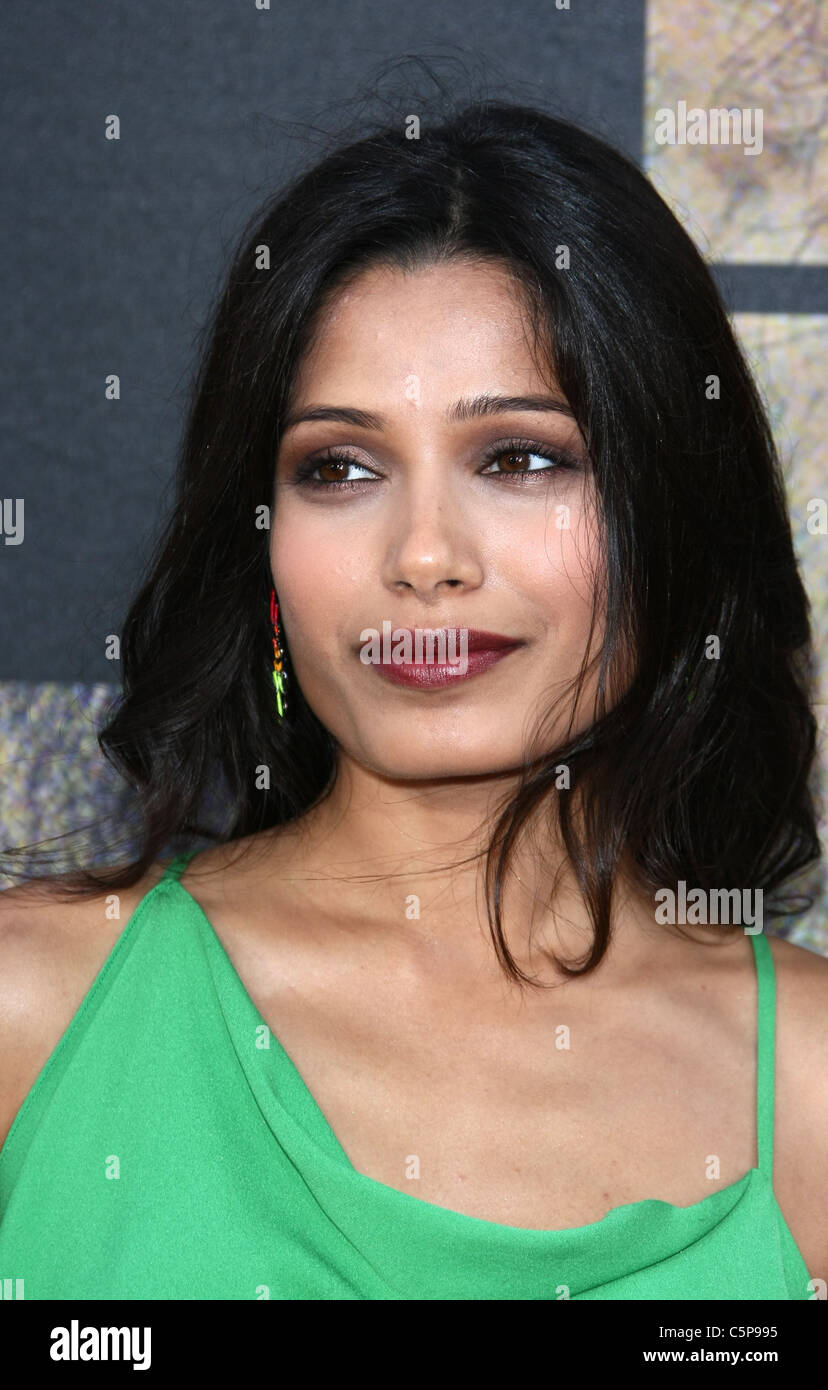 FREIDA PINTO RISE OF THE PLANET OF THE APES. LOS ANGELES PREMIERE HOLLYWOOD LOS ANGELES CALIFORNIA USA 28 July 2011 Stock Photo