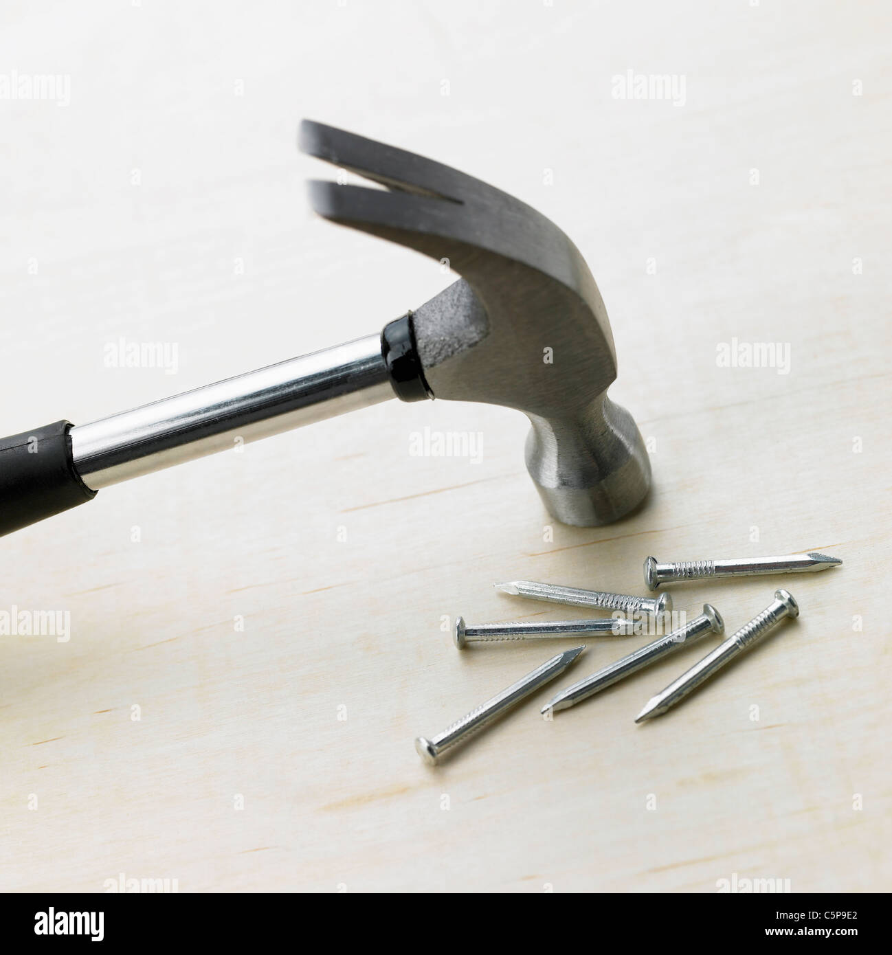 Hammer and nails Stock Photo Alamy