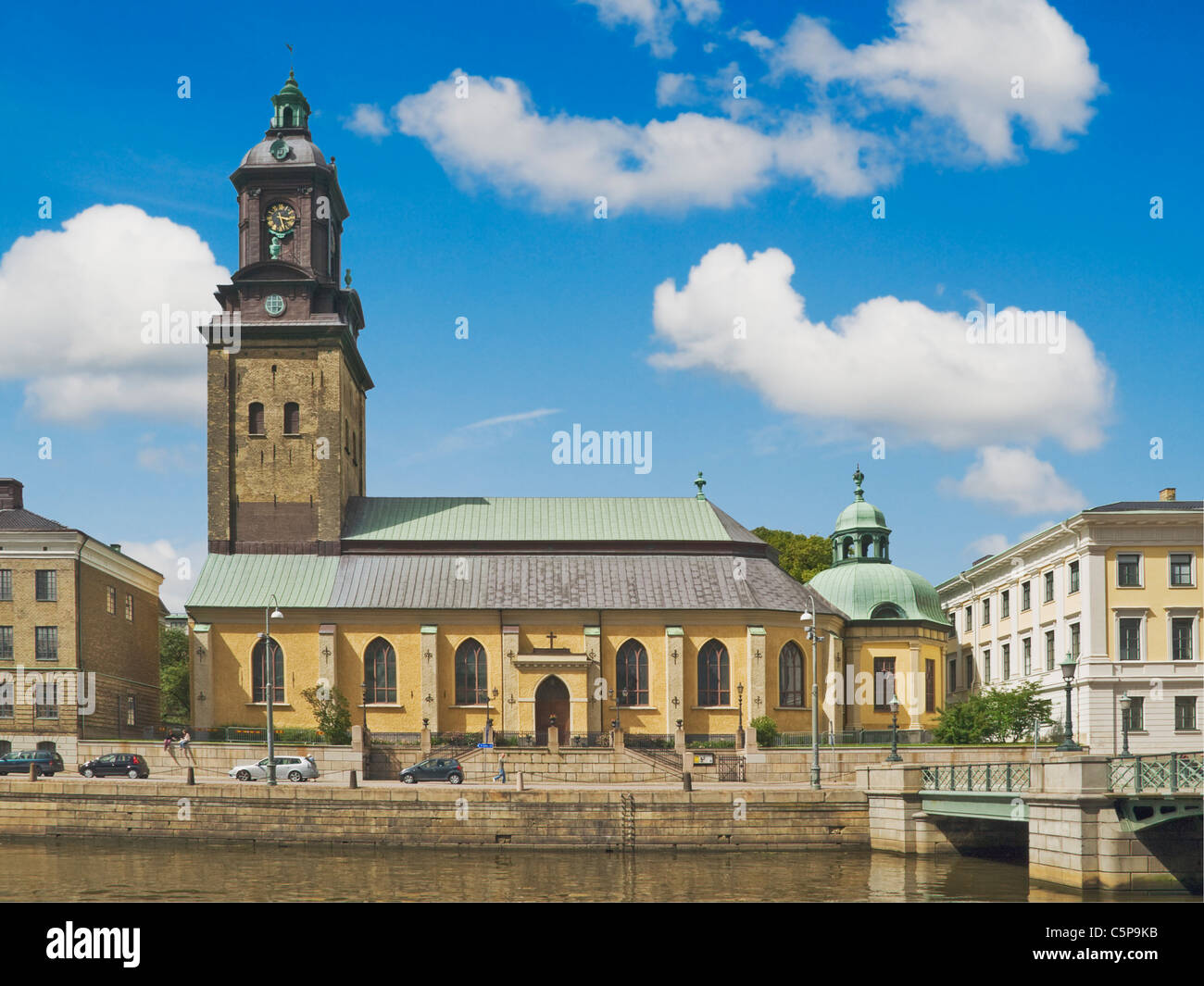 1748-1783 built church Kristine Kyrka, Norra Hamngatan, Gothenborg, Västra Götalands County, Sweden, Europe Stock Photo